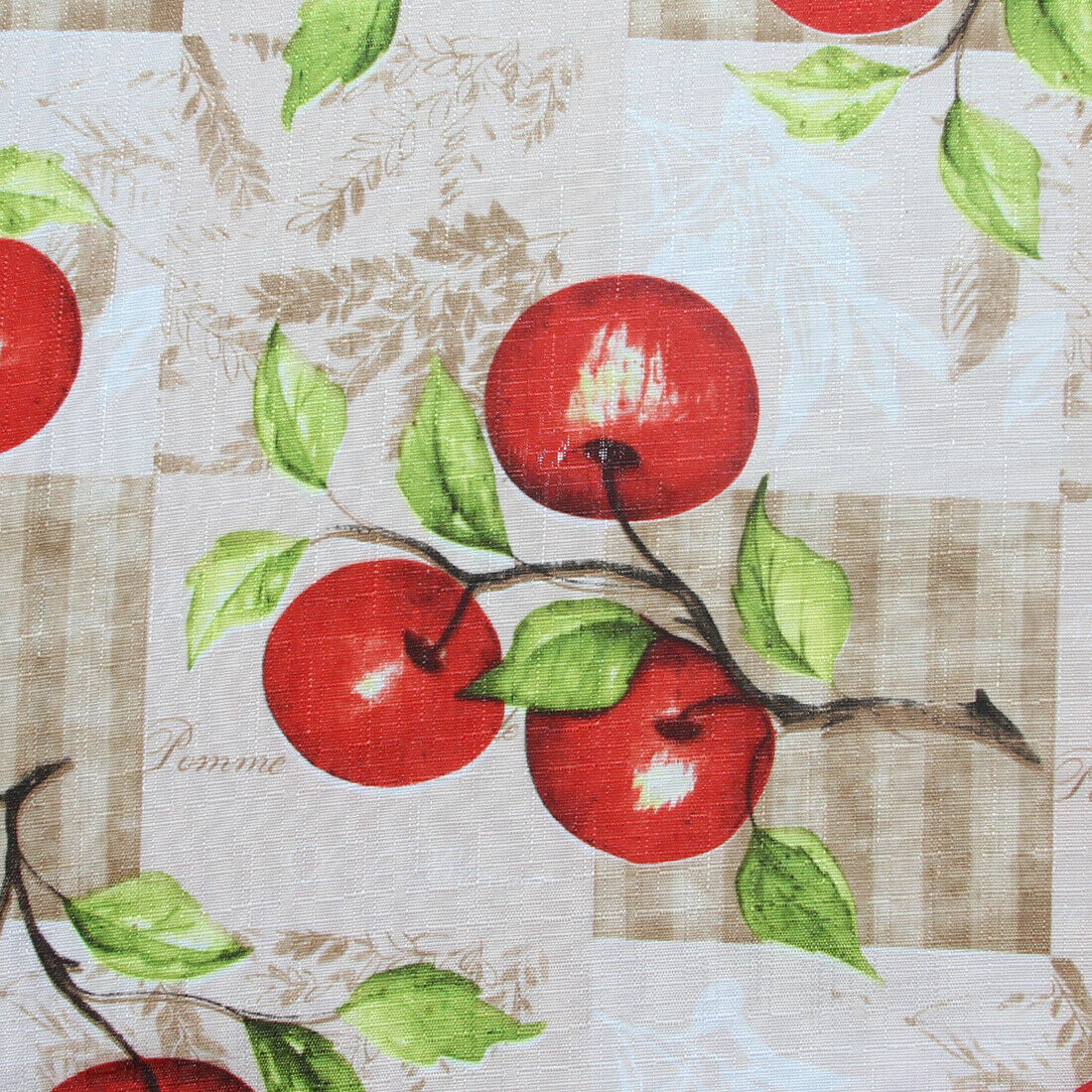 3 PC Kitchen Curtain Swag Set, Fruit Floral Rooster Printed Design Window Panels - Picture 22 of 62