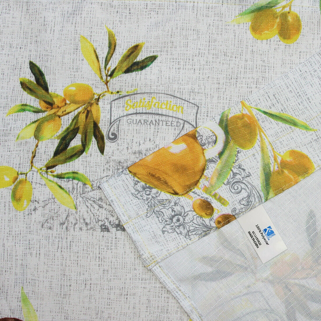 3 PC Kitchen Curtain Swag Set, Fruit Floral Rooster Printed Design Window Panels - Picture 60 of 62