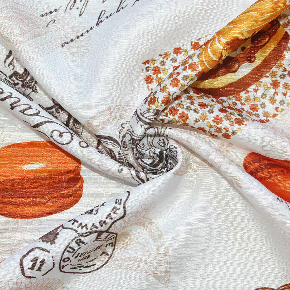 3 PC Kitchen Curtain Swag Set, Fruit Floral Rooster Printed Design Window Panels - Picture 15 of 62