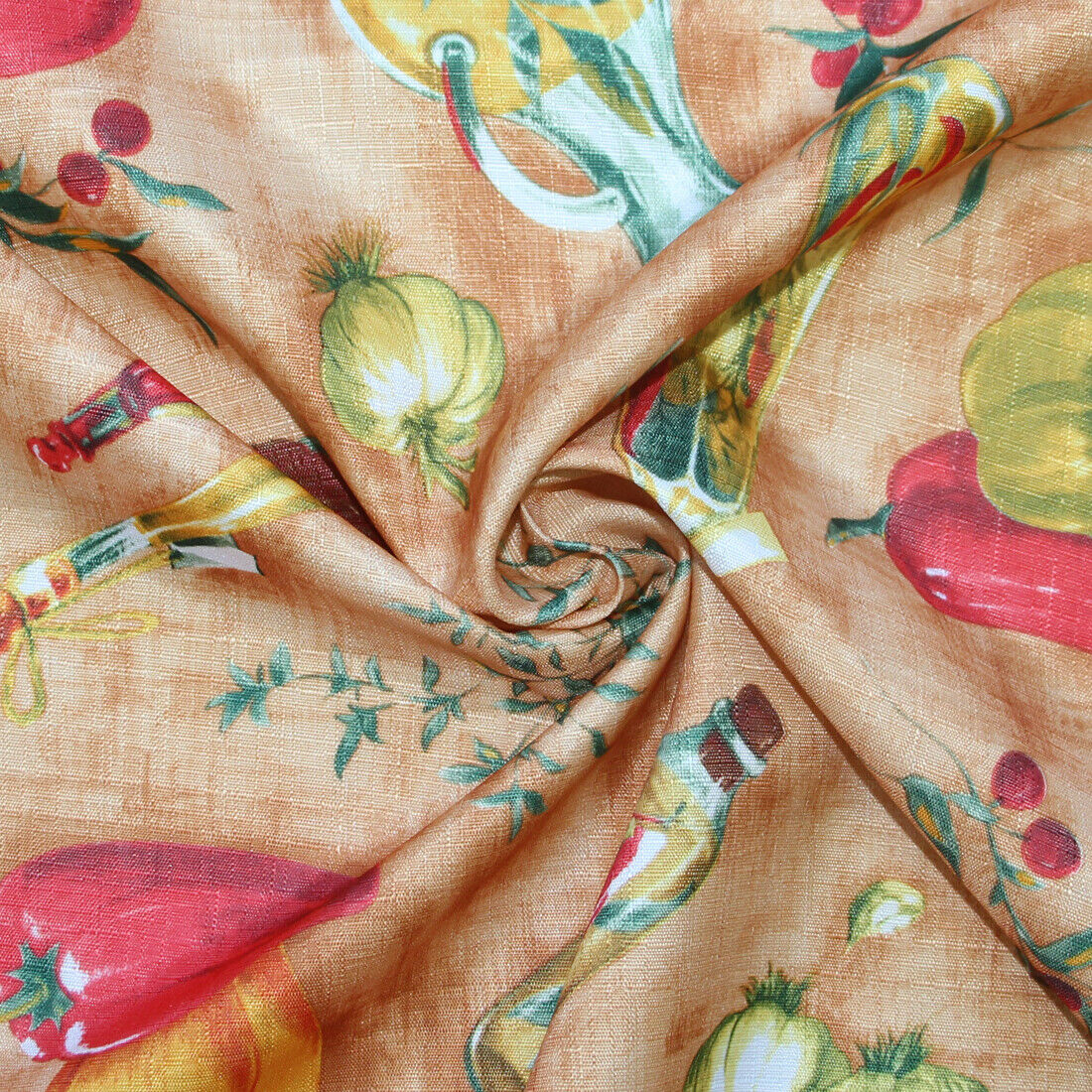 3 PC Kitchen Curtain Swag Set, Fruit Floral Rooster Printed Design Window Panels - Picture 55 of 62