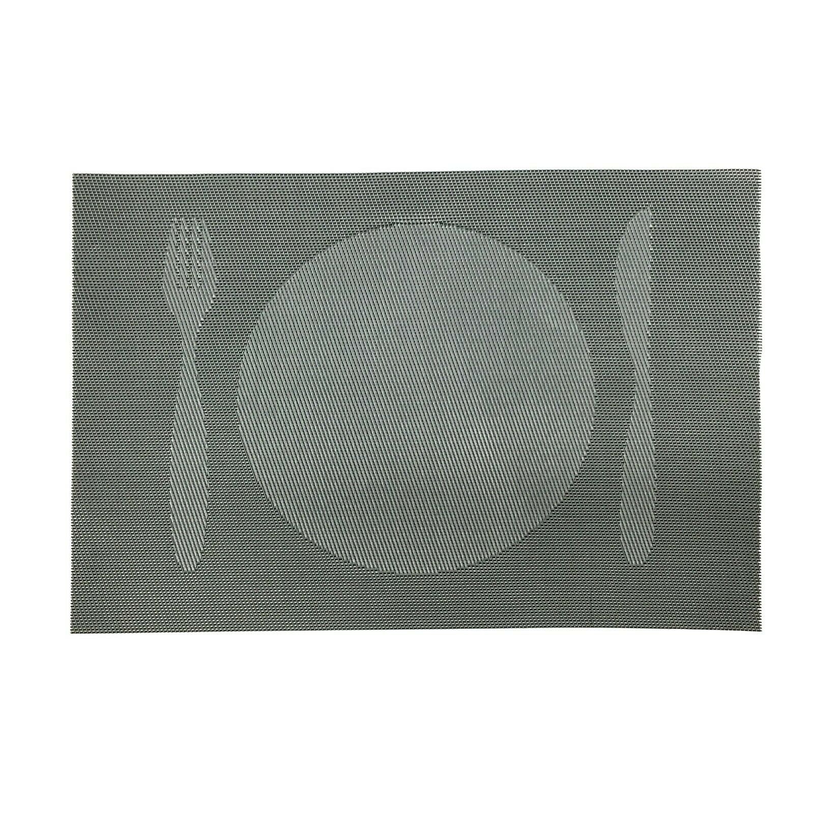 4 PC Placemats Dining Table Woven Knife & Fork Design PVC/VINYL 12"X16" 6 Colors - Picture 15 of 28