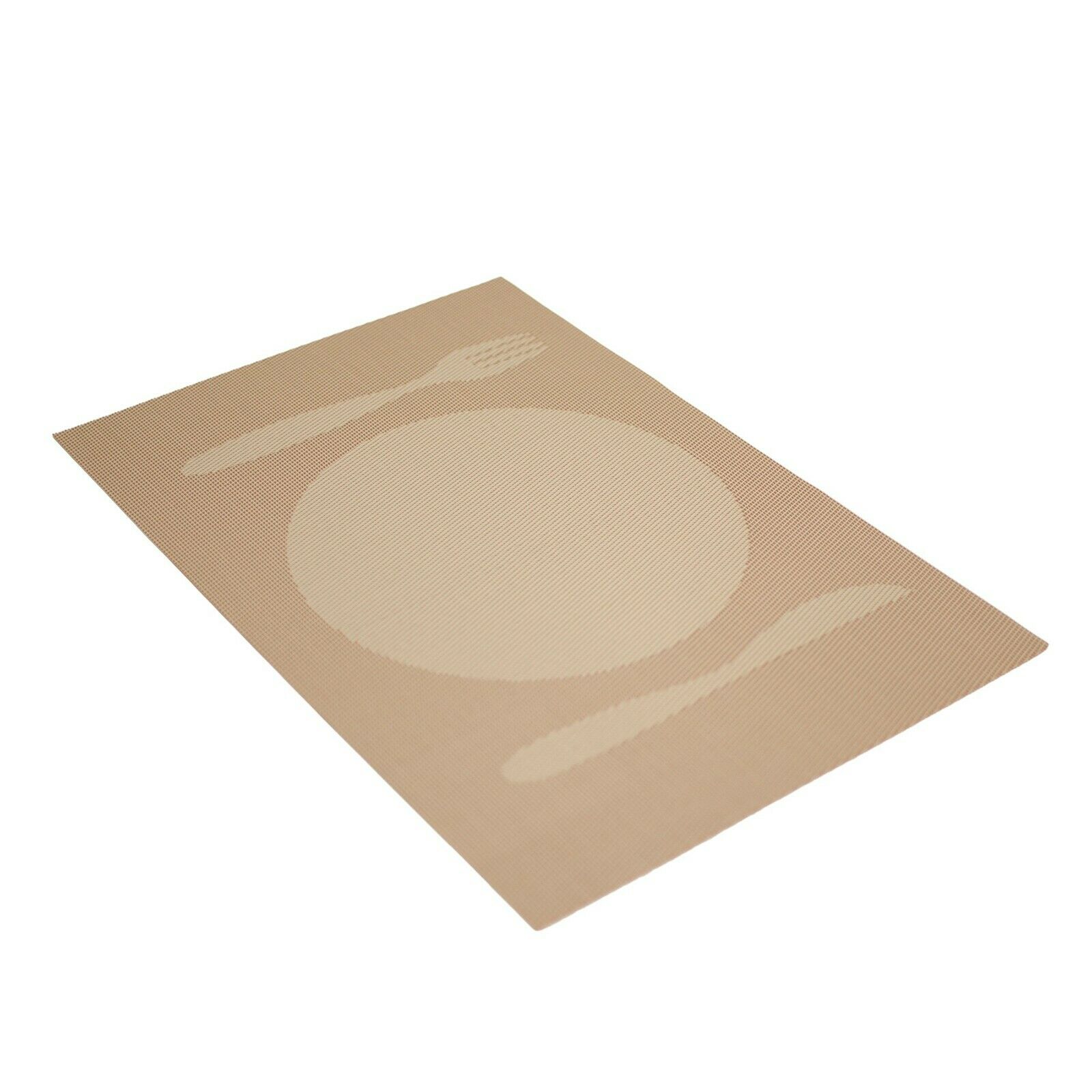 4 PC Placemats Dining Table Woven Knife & Fork Design PVC/VINYL 12"X16" 6 Colors - Picture 28 of 28