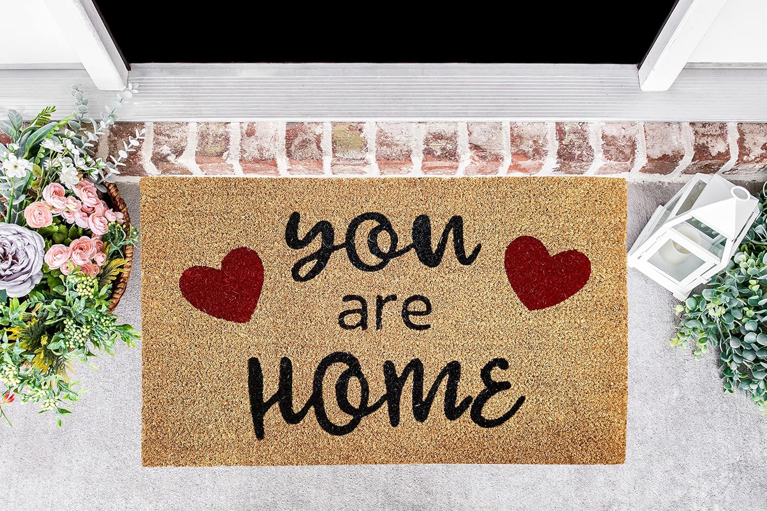 Printed Coir Doormat Welcome Mat Outdoor Beautiful Valentine Love 18"x28" - 第 24/28 張圖片