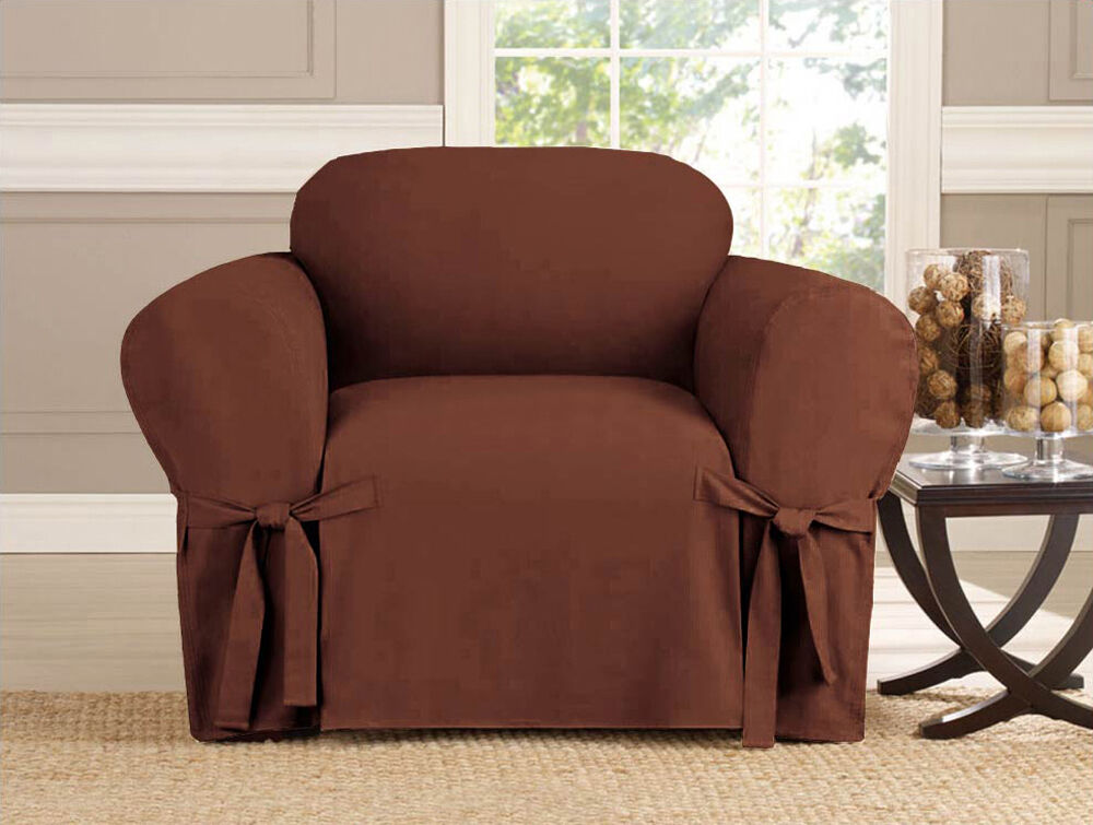 Microsuede Slipcover Furniture Protector Cover Sofa, Loveseat, Chair, 5 Colors - Picture 12 of 18