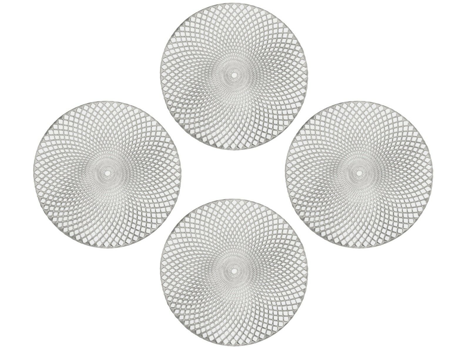 HOLIDAY DECORATIVE ROUND SPIRAL VINYL PLACEMAT, 15" DIAMETER PLACE MAT, 4 COLORS - Picture 10 of 10