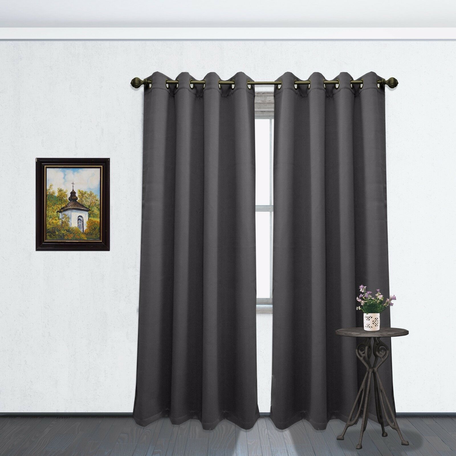 Linen Store 2 Stück Verdunkelung Raum Verdunkelung Fenster Vorhang Paneele, je 54 Zoll x 84 Zoll - Bild 11 von 13