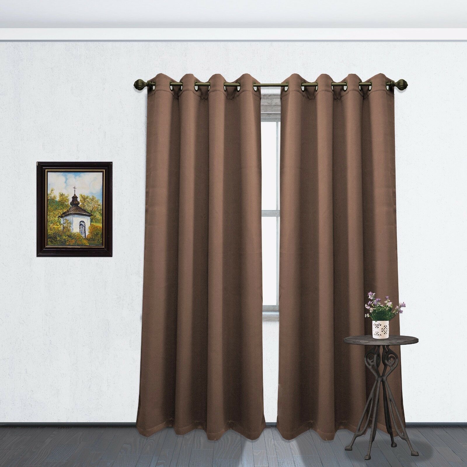 Linen Store 2 Stück Verdunkelung Raum Verdunkelung Fenster Vorhang Paneele, je 54 Zoll x 84 Zoll - Bild 9 von 13