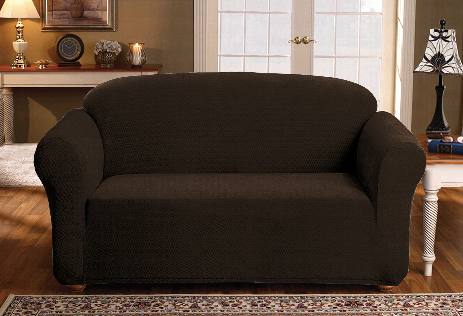 Linen Store Sicily 1 Piece Soft Durable Fabric Furniture Slipcover Sofa - Chair - Picture 17 of 37
