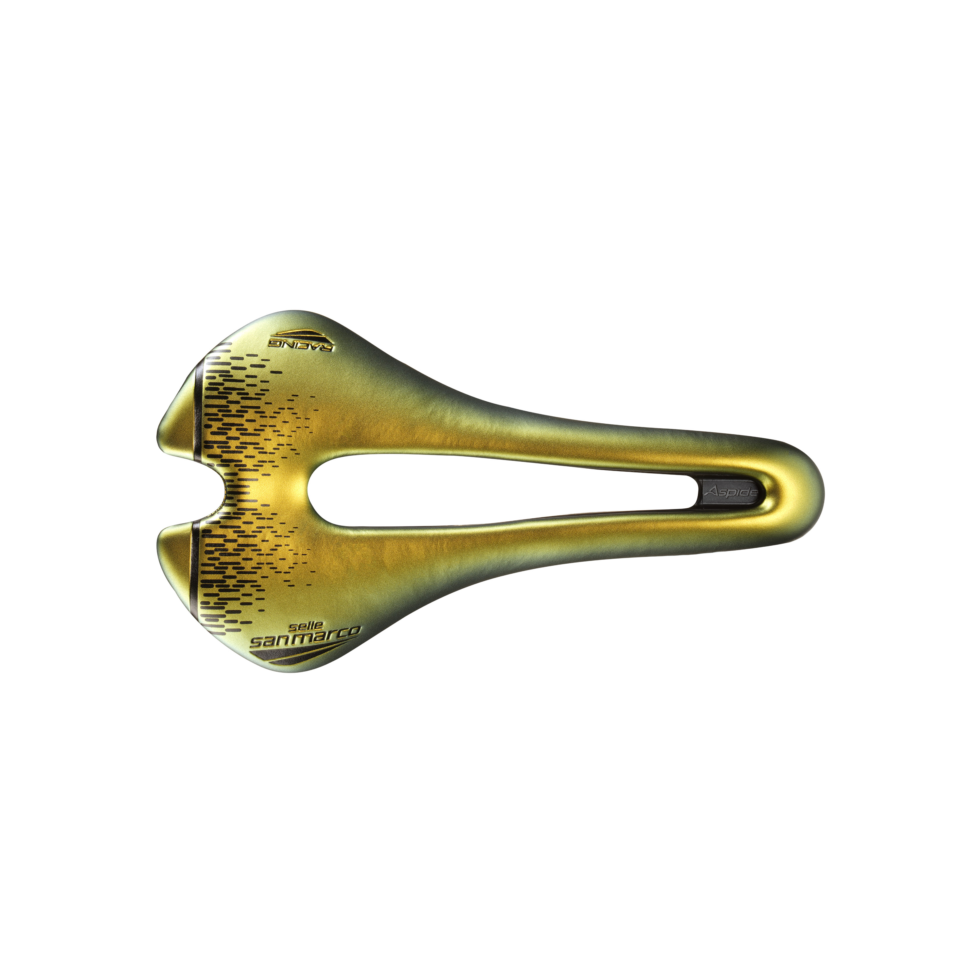 Selle San Marco Aspide Short Racing Saddle Iridescent Gold Wide L3
