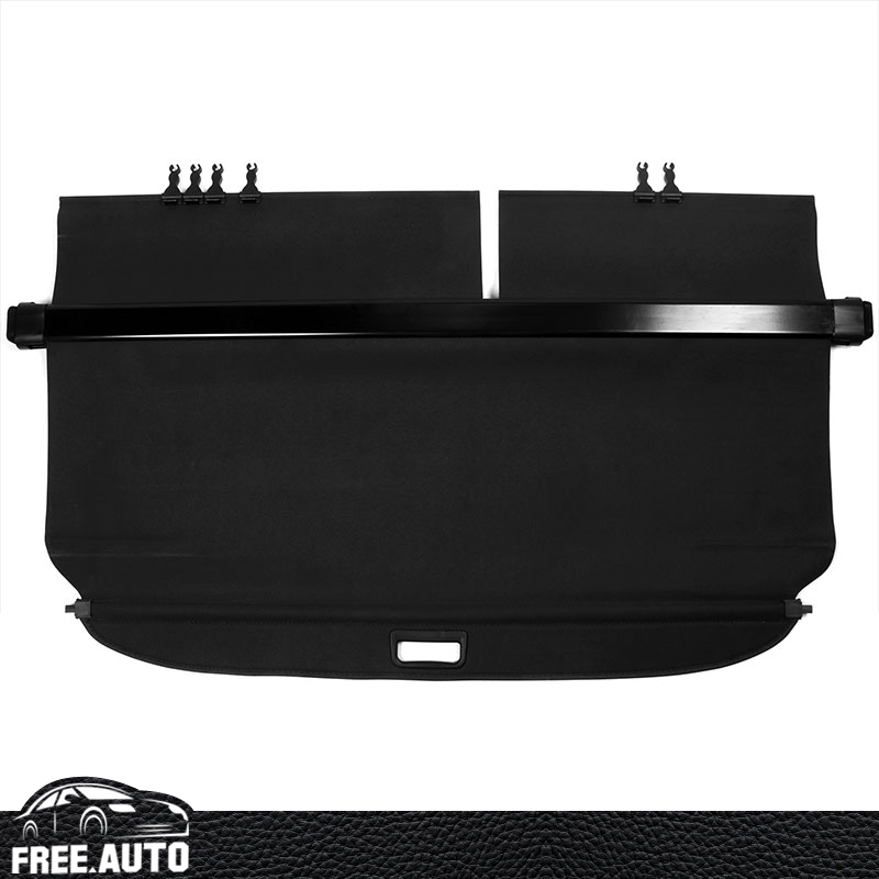 Retractable Cargo Cover For 2006-2012 Toyota RAV4 - OE Factory Style Trunk Privacy Shield (Black, Free-Motor802)