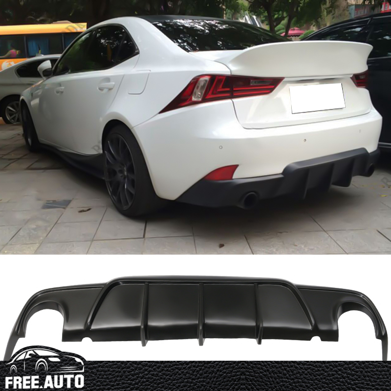 2014-2016 Lexus IS250 IS350 W Style Rear Diffuser Bumper Lip Fits