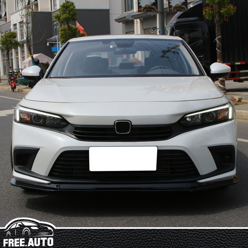 Honda Civic 11th フロントリップ 2022-2024 Honda Civic 11th Gen RS Style Front Bumper Lip PP Gloss