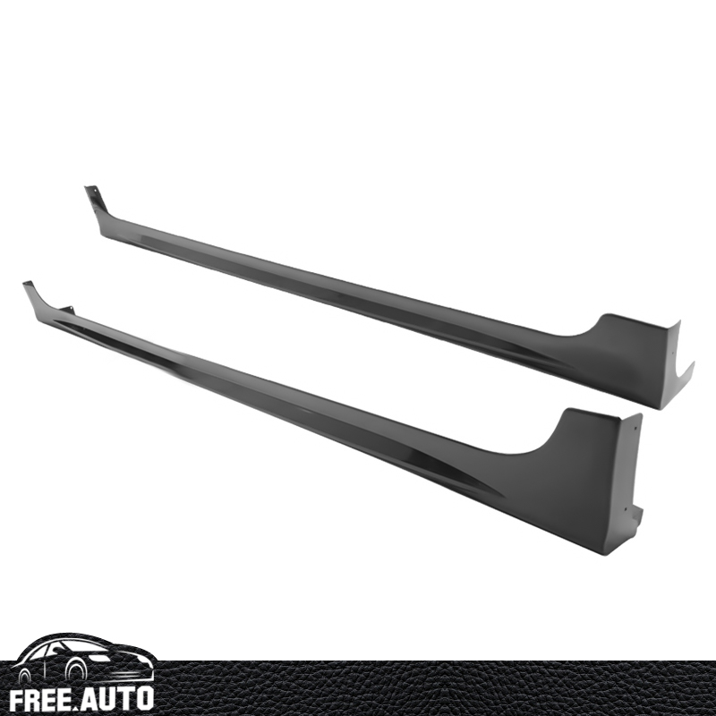 RR Style Side Skirts For 2006-2011 Honda Civic 4 Door Sedan - Black Rocker Panel Body Kit Extensions