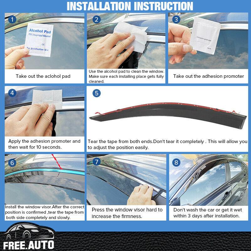 Chevy / Holden Spark Chrome Window Visors - Korean Auto Imports
