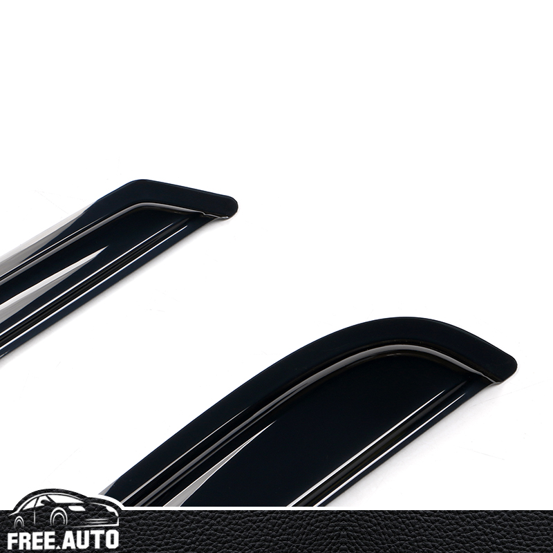 For 1997-2003 Ford F-150 F-250 Extended Cab – 4PCS Smoke Tinted Window Visors, External Tape-On – FREE-AUTO802 WD-FF15097EC