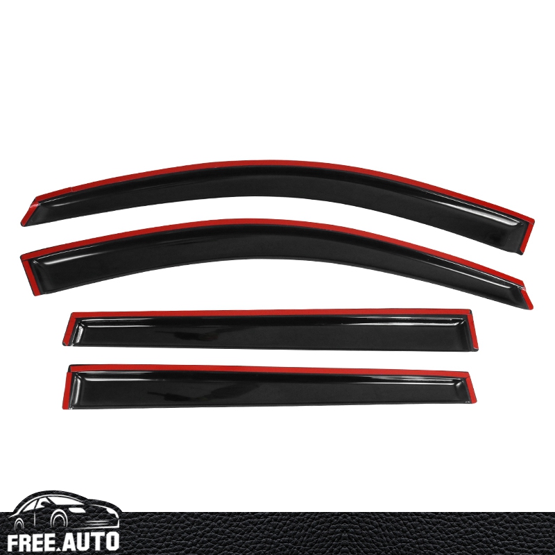 WellVisors Smoke Window Visors For Jeep Cherokee 2014-2021 – Slim Line Side Deflectors