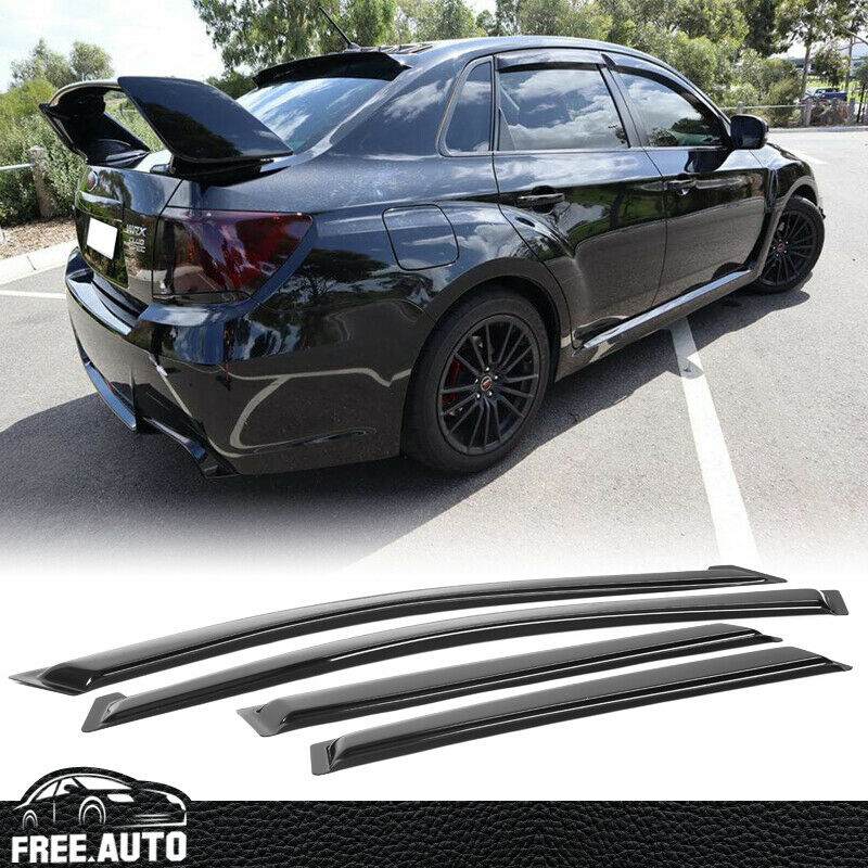 SUBARU STI ウィンドブレーカー Genuine JDM Wind Deflectors Rain Visors Fits: Subaru WRX STI 15-18