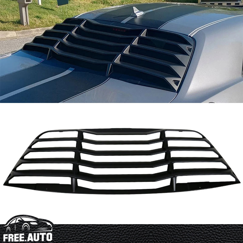 Rear Window Louver Fits 08-23 Dodge Challenger Sun Shade Cover