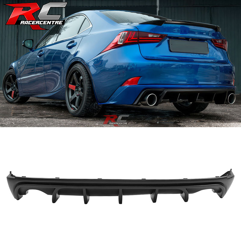 Fits 14-16 Lexus IS250 IS350 IS200t Rear Bumper Lip Diffuser Shark