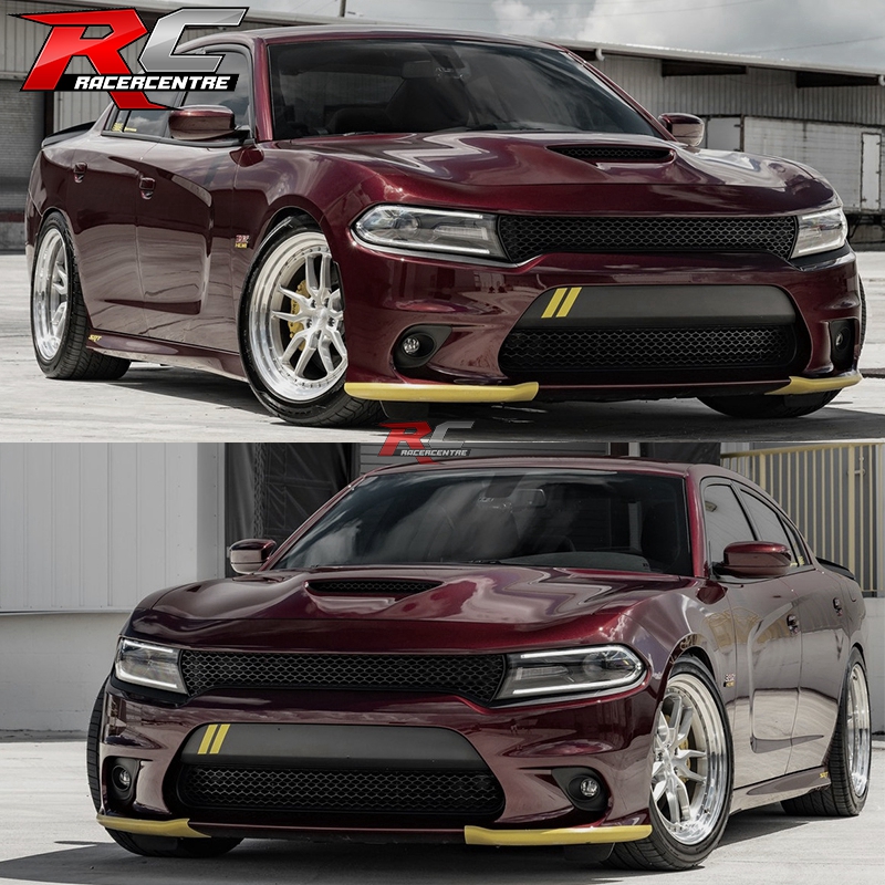 IKON MOTORSPORTS Front Bumper Lip Splitter Protector For Dodge Charger SRT 15-23