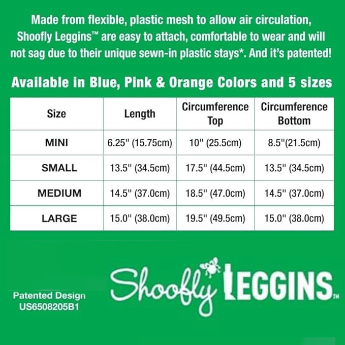 Shoo Fly Leggins, Medium, Set of 4 Pink