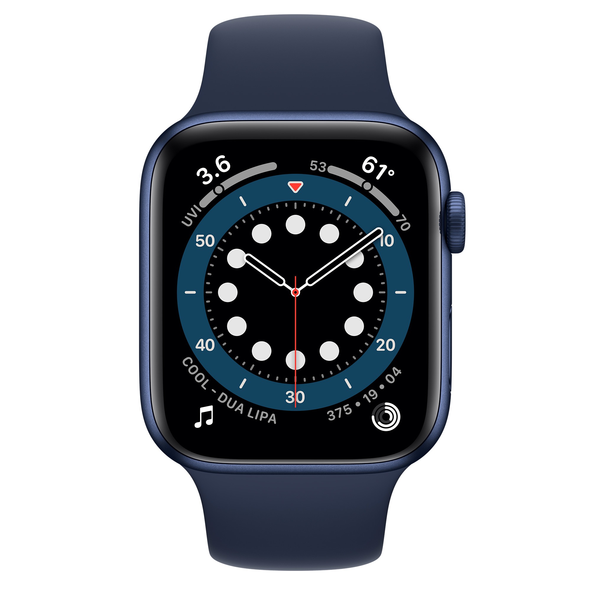 Apple Watch Series 6 40mm GPS/LTE Blue Case Deep Navy Band M02R3LL