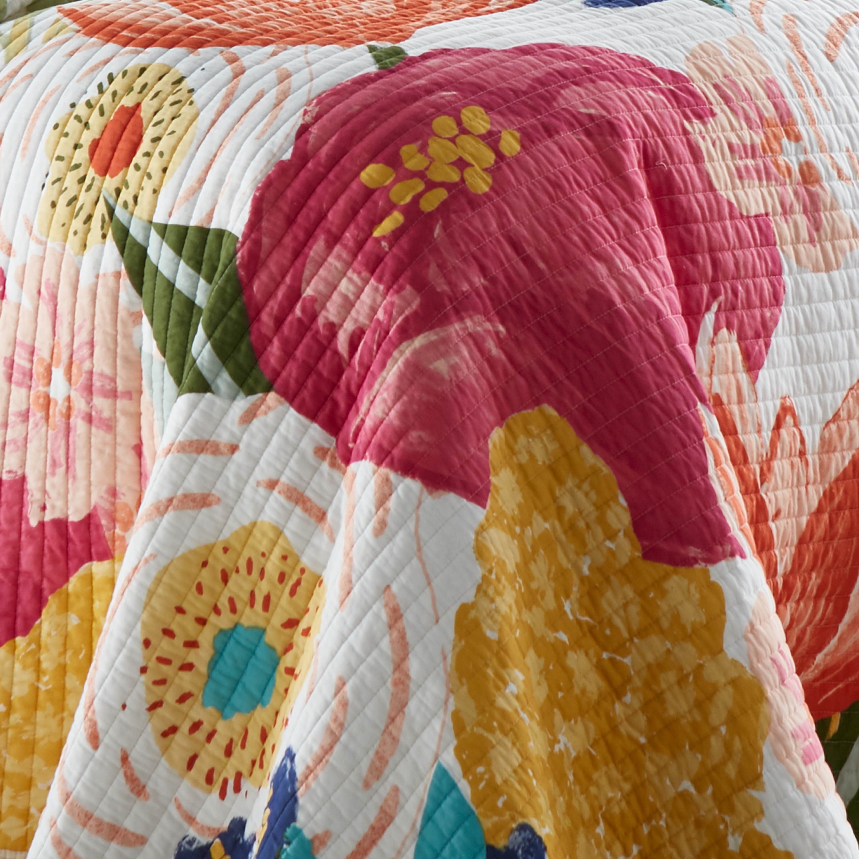Set trapunta e federe per cuscini Grandiflora - Levtex Home - Foto 11 di 12