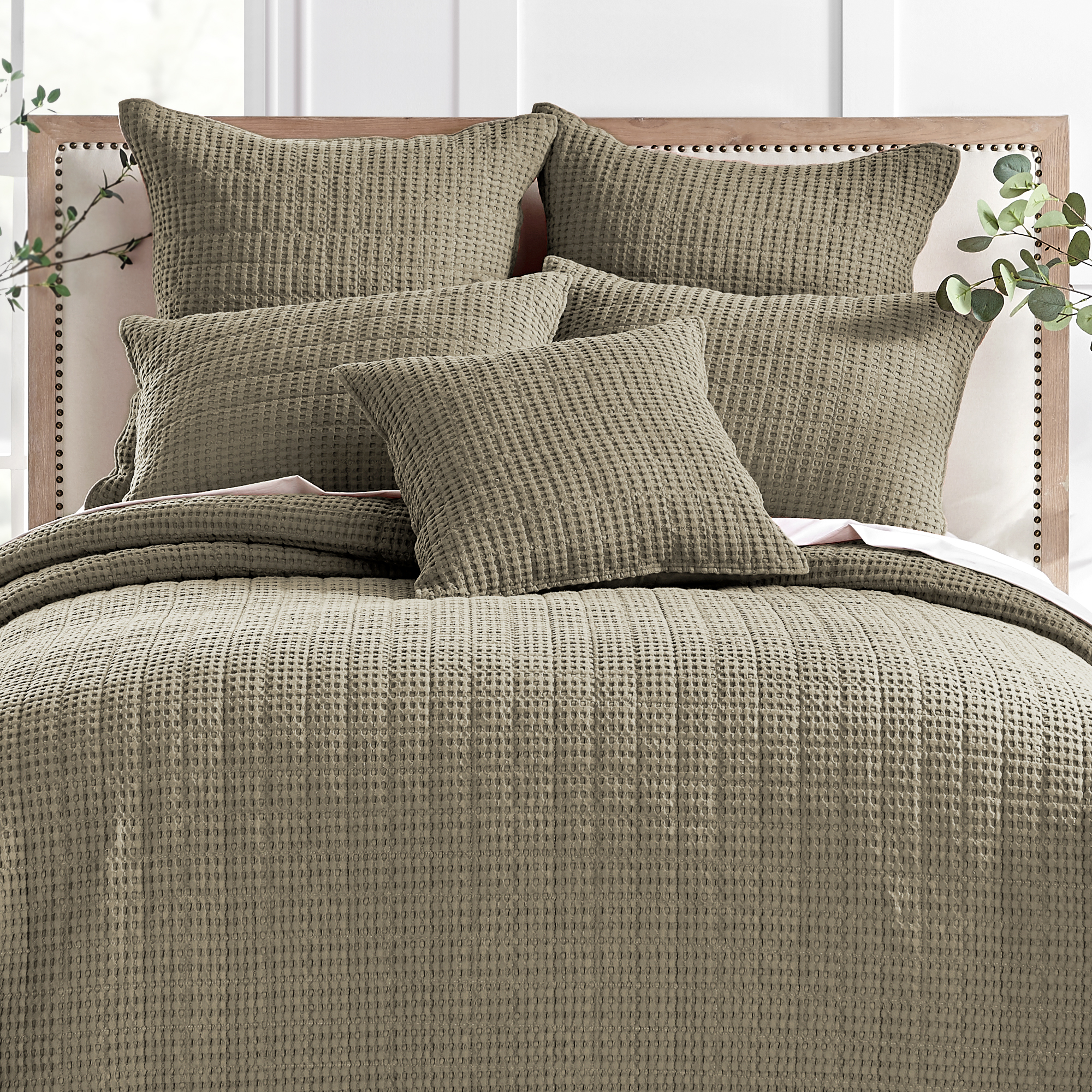Mills Waffle Square Decorative Pillow - Levtex Home - Picture 58 of 63