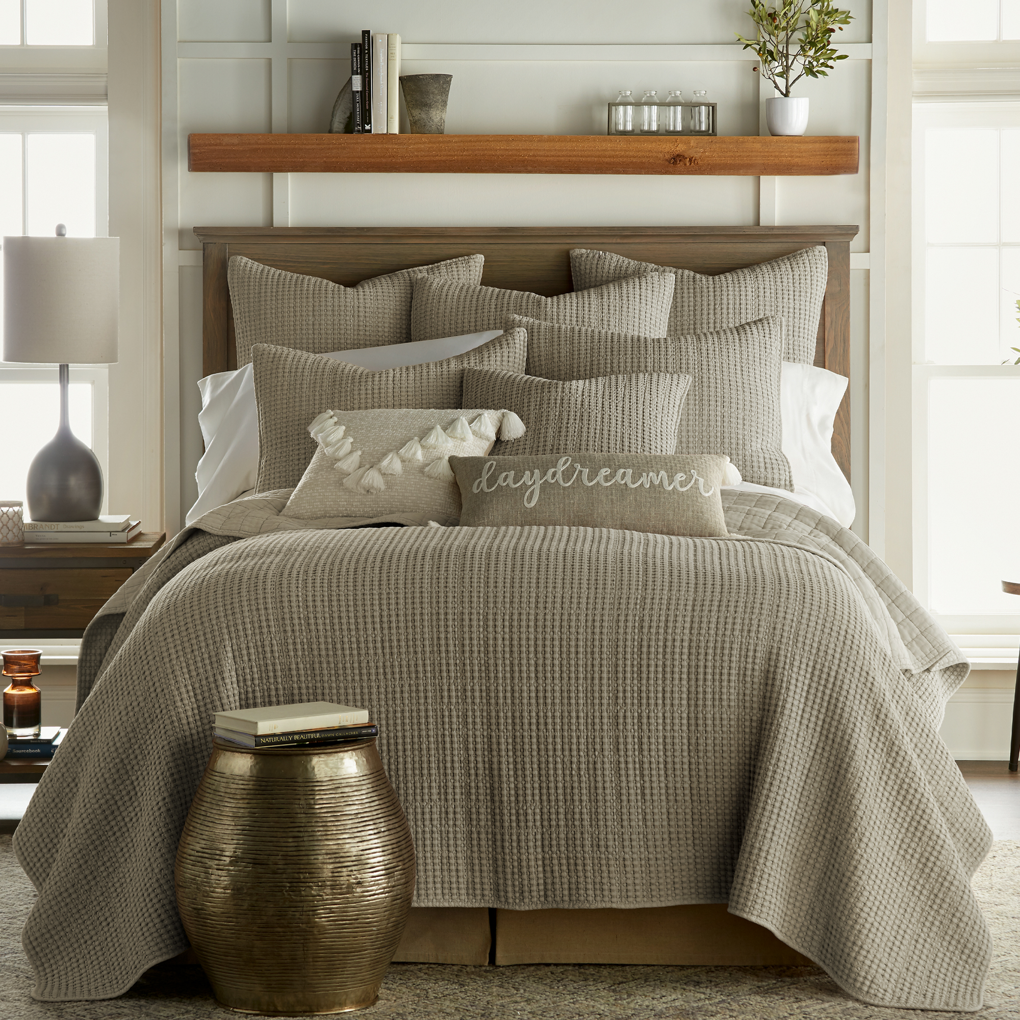 Mills Waffle Square Decorative Pillow - Levtex Home - Picture 59 of 63