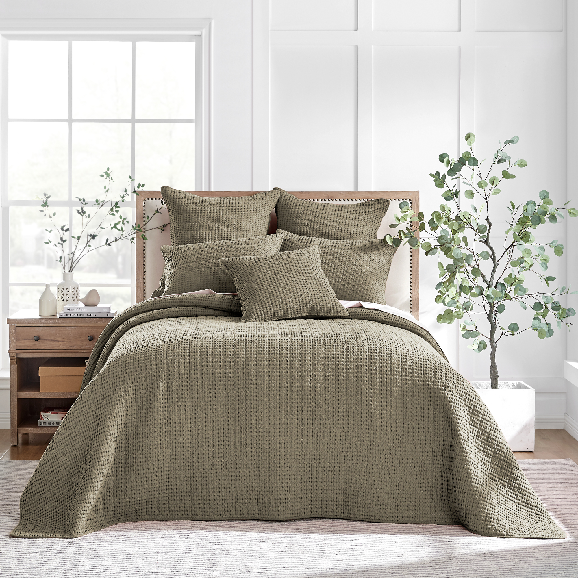 Mills Waffle Bedspread and Pillow Sham Set - Levtex Home - Picture 49 of 54