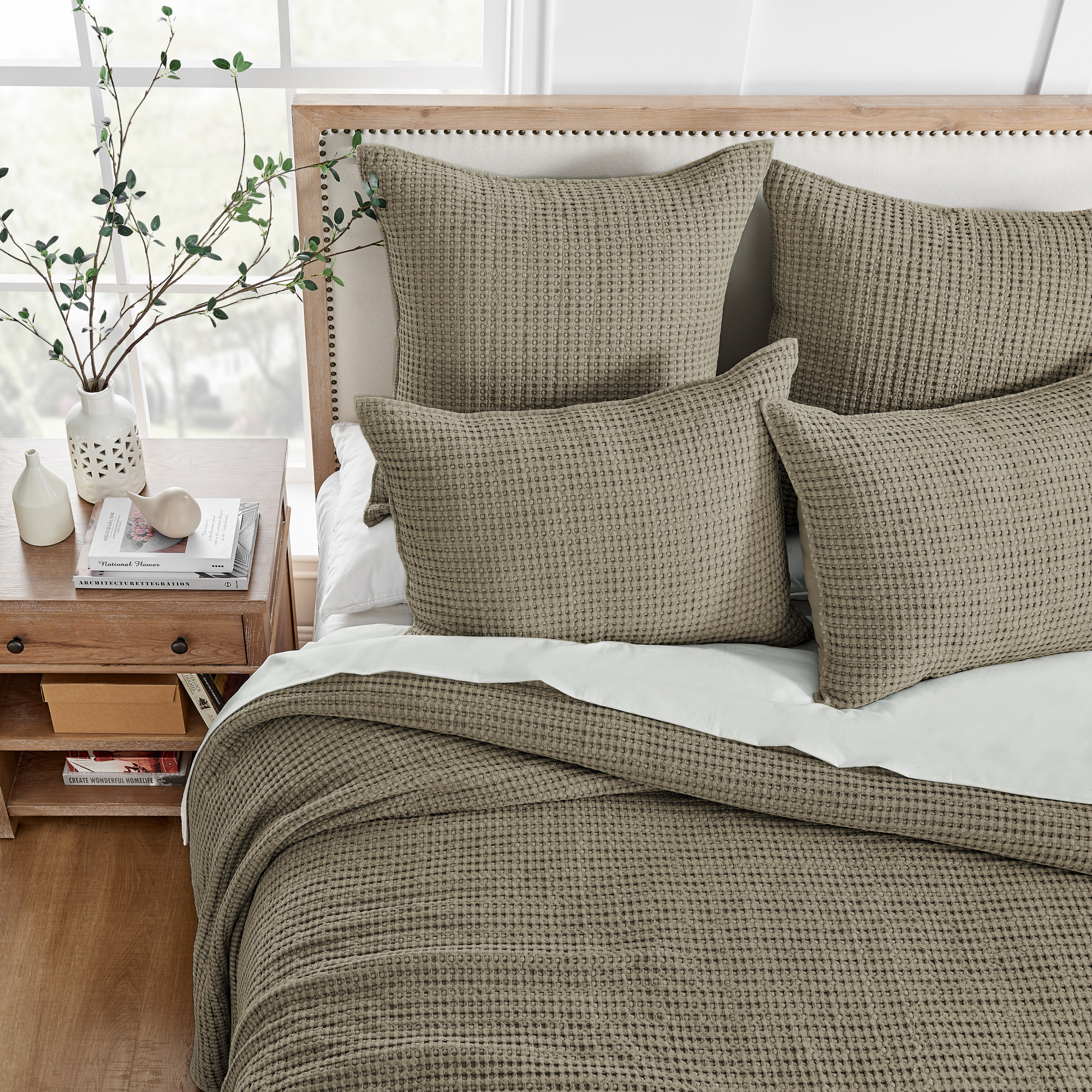 Mills Waffle Bedspread and Pillow Sham Set - Levtex Home - Picture 51 of 54
