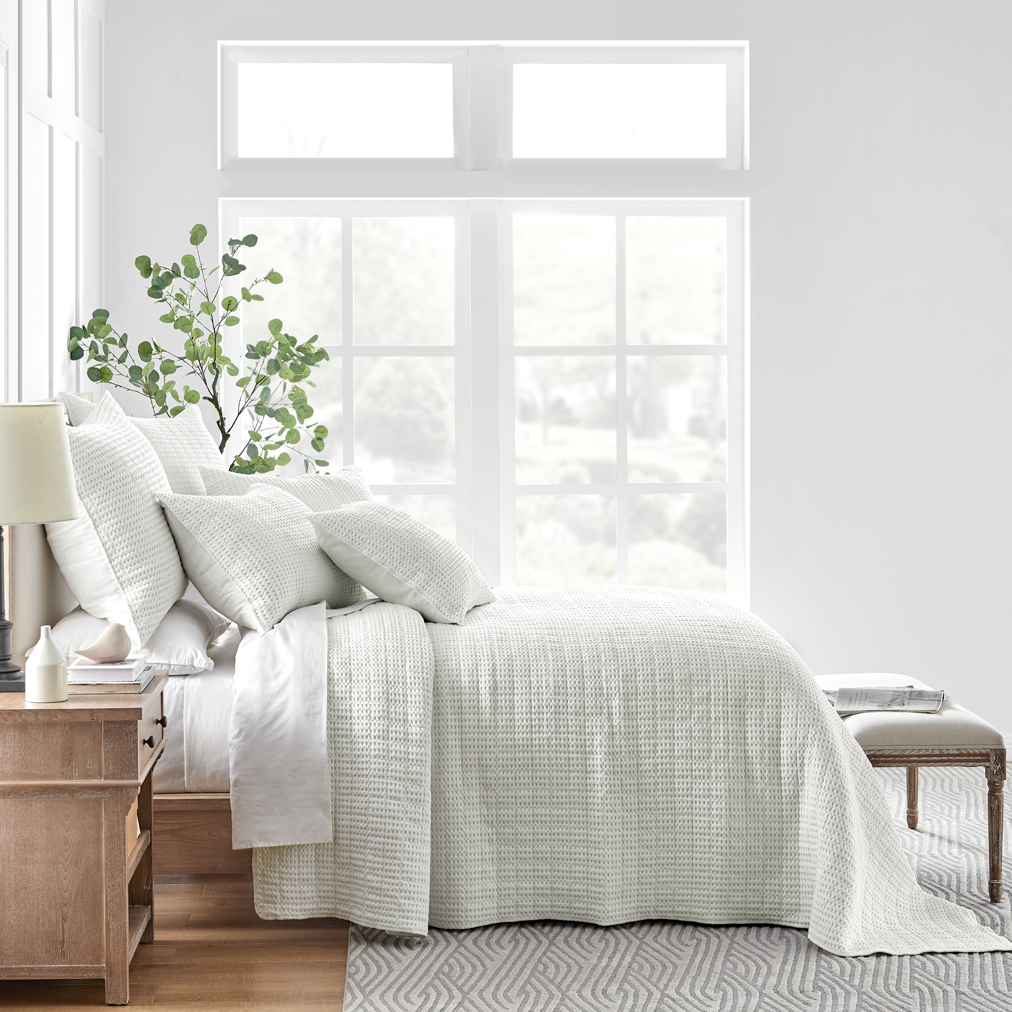 Mills Waffle Bedspread and Pillow Sham Set - Levtex Home - Picture 29 of 54