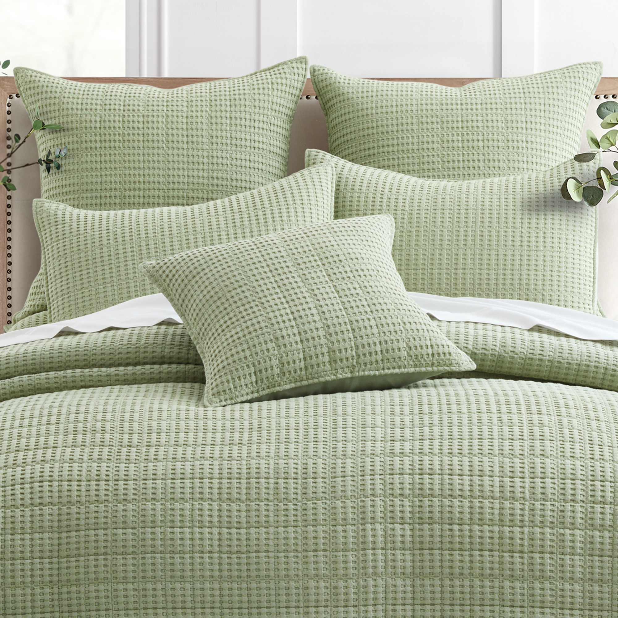 Mills Waffle Square Decorative Pillow - Levtex Home - Picture 50 of 63