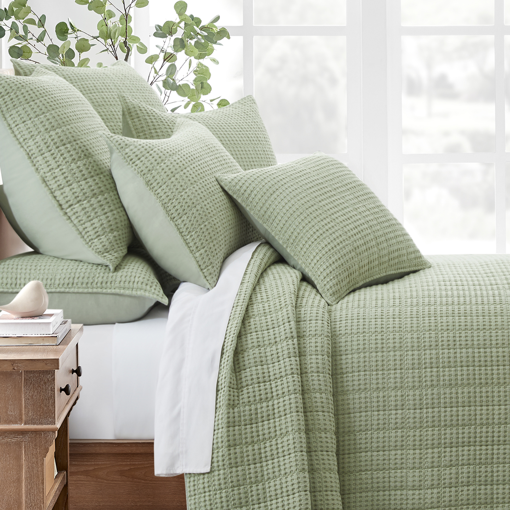 Mills Waffle Square Decorative Pillow - Levtex Home - Picture 51 of 63