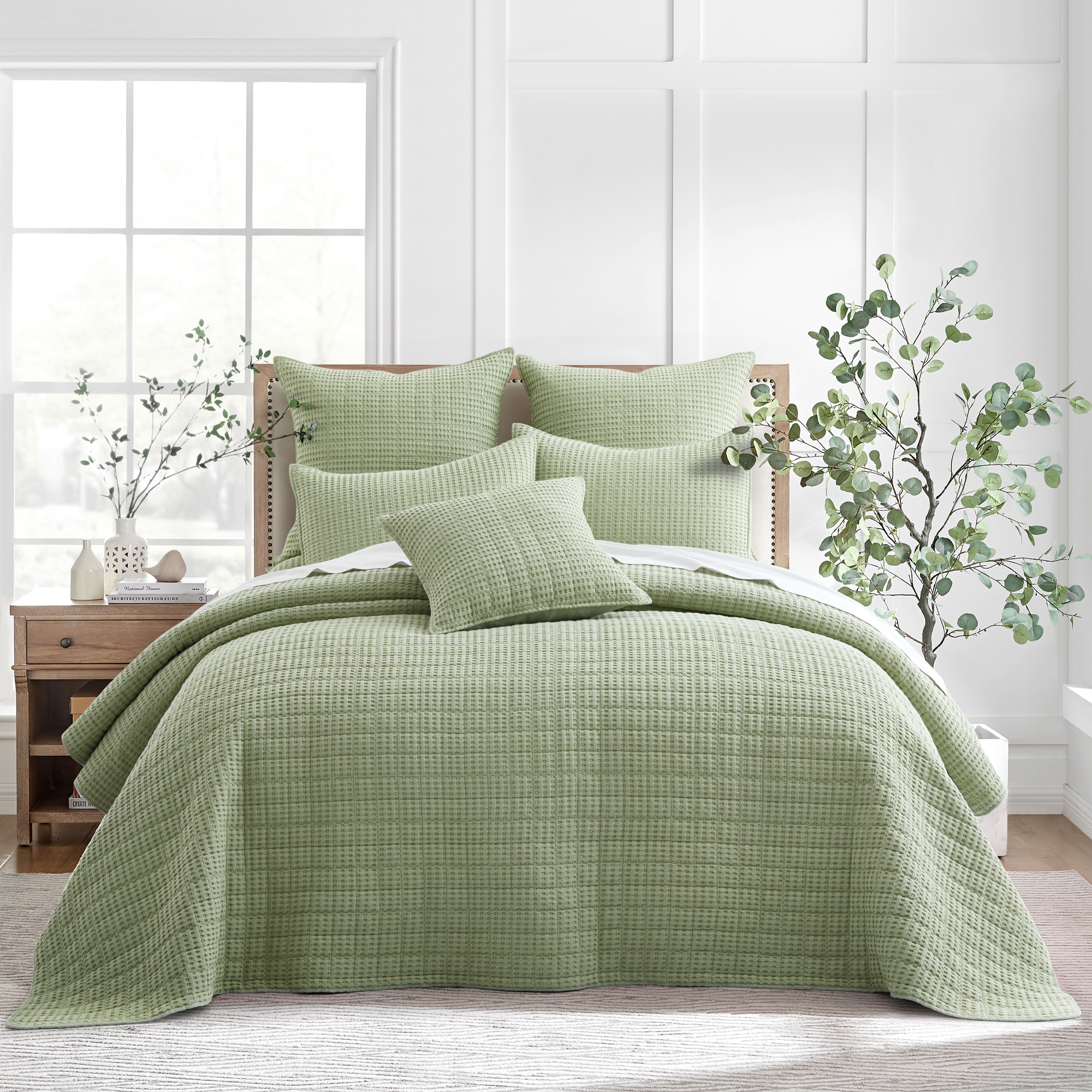 Mills Waffle Bedspread and Pillow Sham Set - Levtex Home - Picture 34 of 54