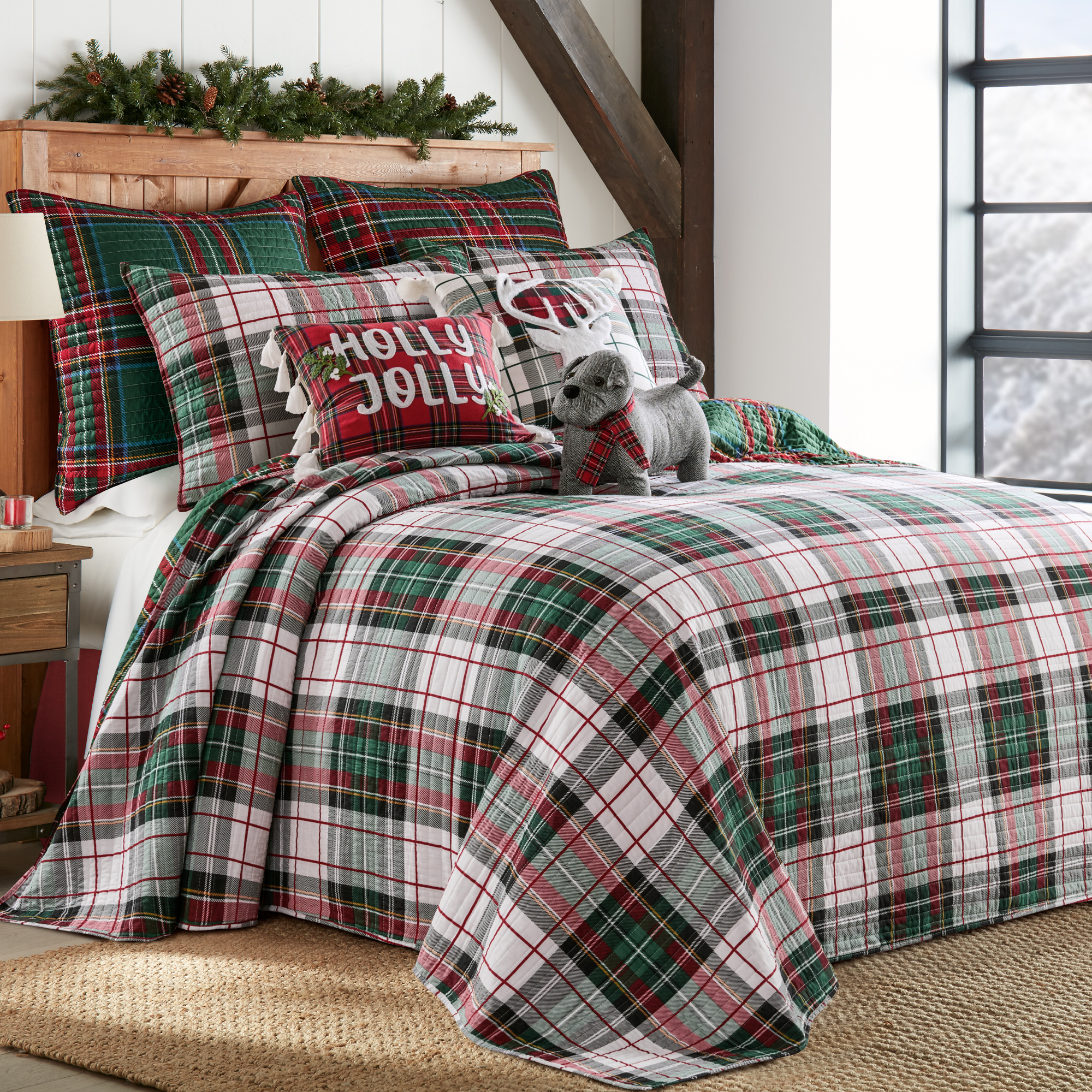 Spencer Plaid Bedspread - Levtex Home - Picture 9 of 12