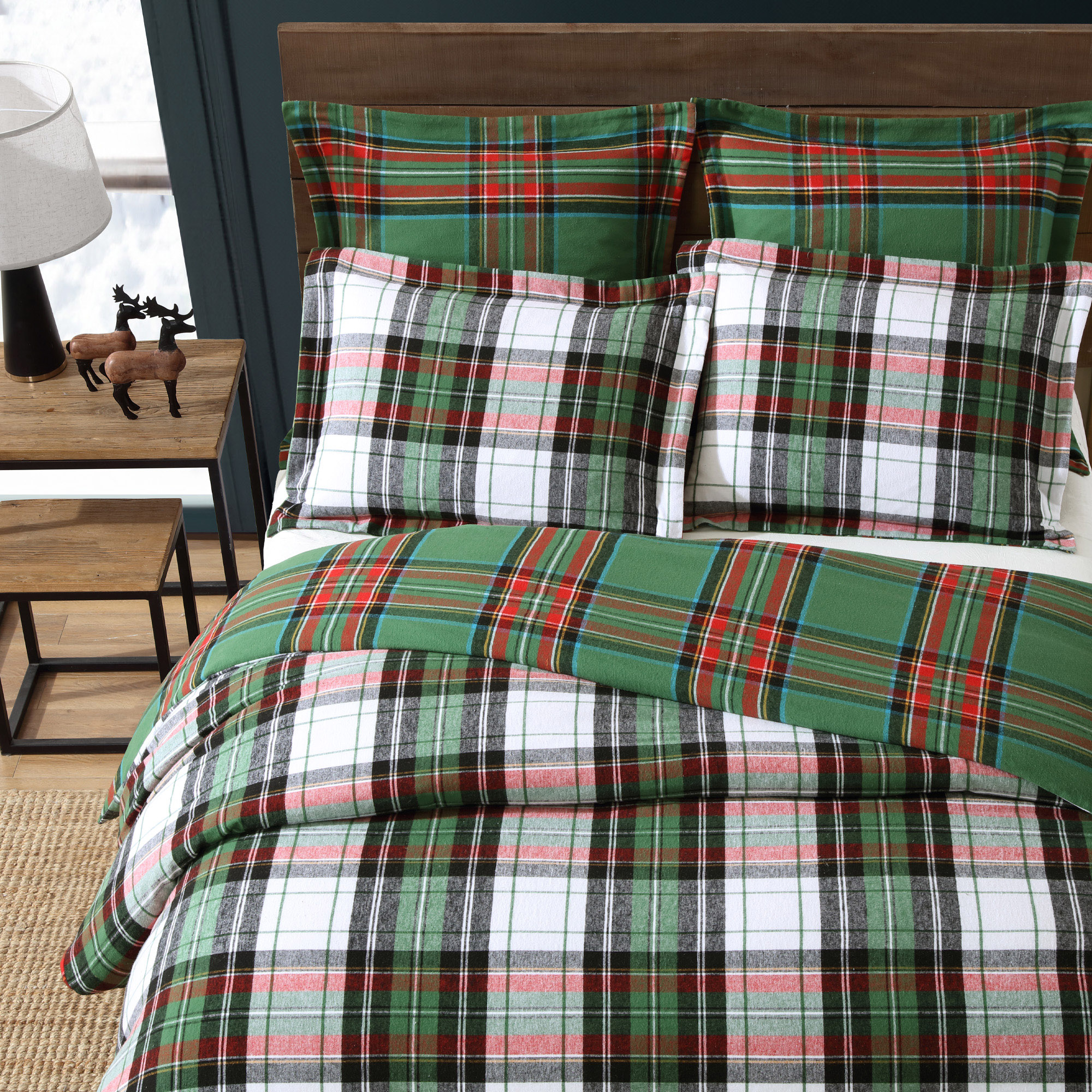 Spencer Plaid Flannel Comforter Set - Levtex Home - Picture 18 of 27