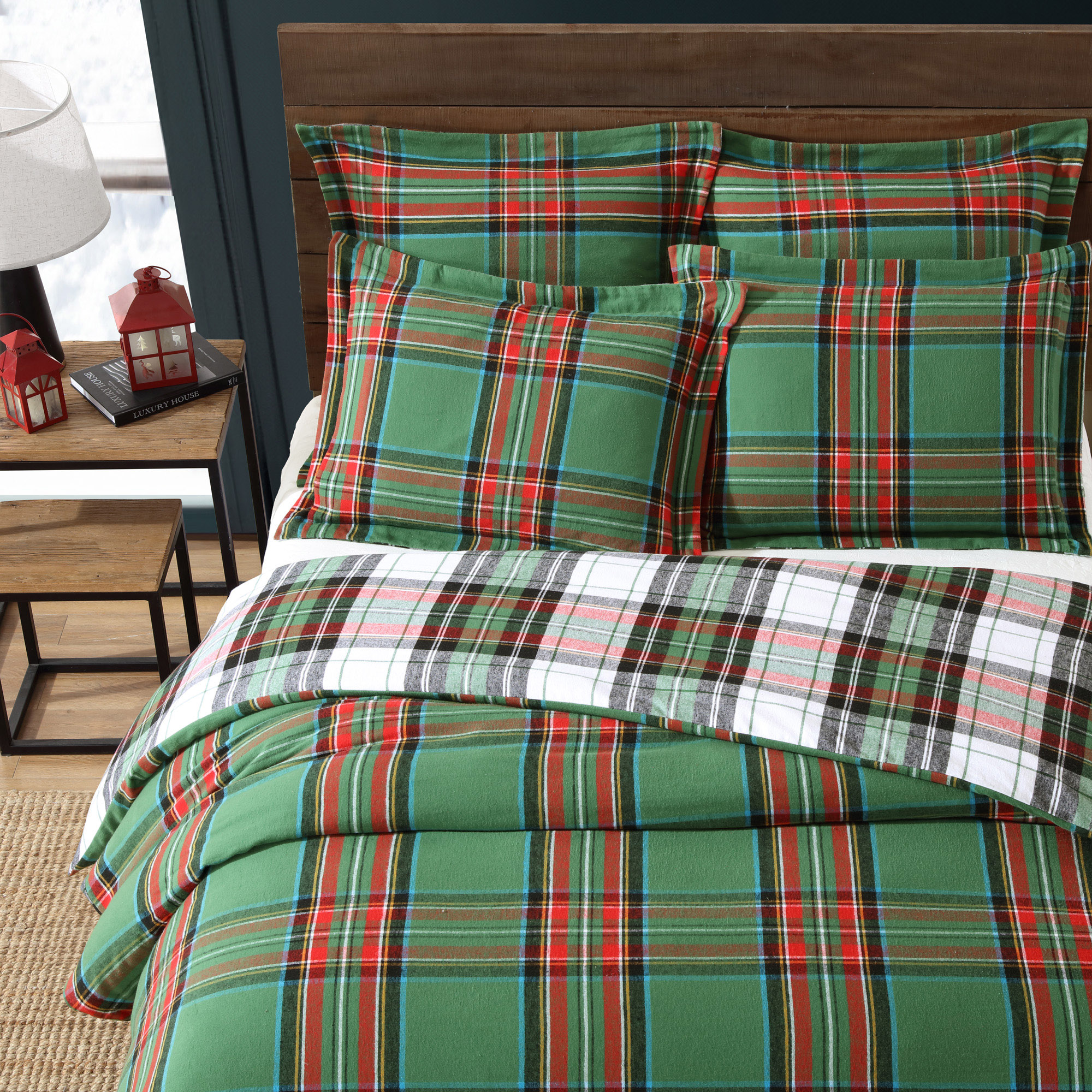 Spencer Plaid Flannel Comforter Set - Levtex Home - Picture 19 of 27
