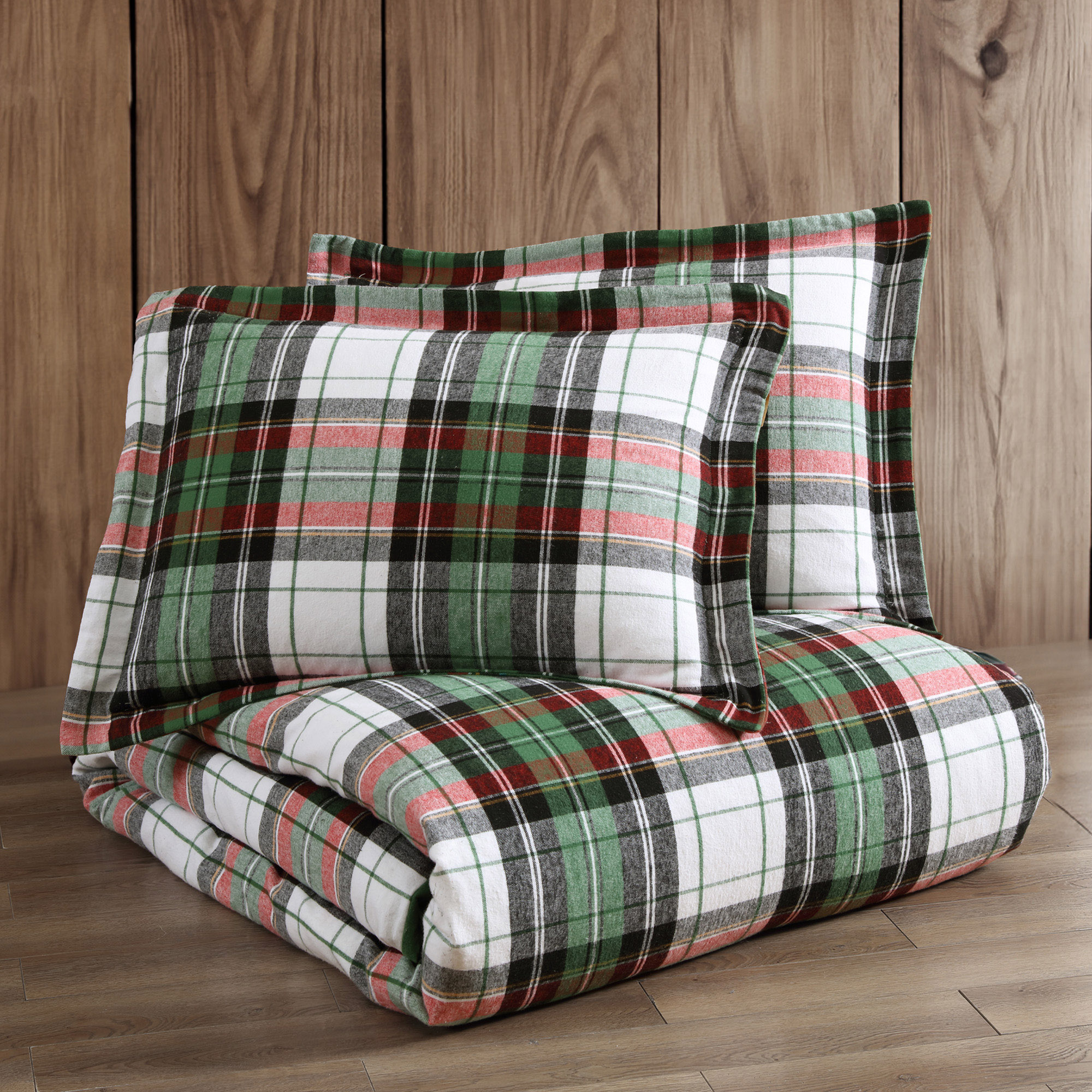 Spencer Plaid Flannel Comforter Set - Levtex Home - Picture 21 of 27