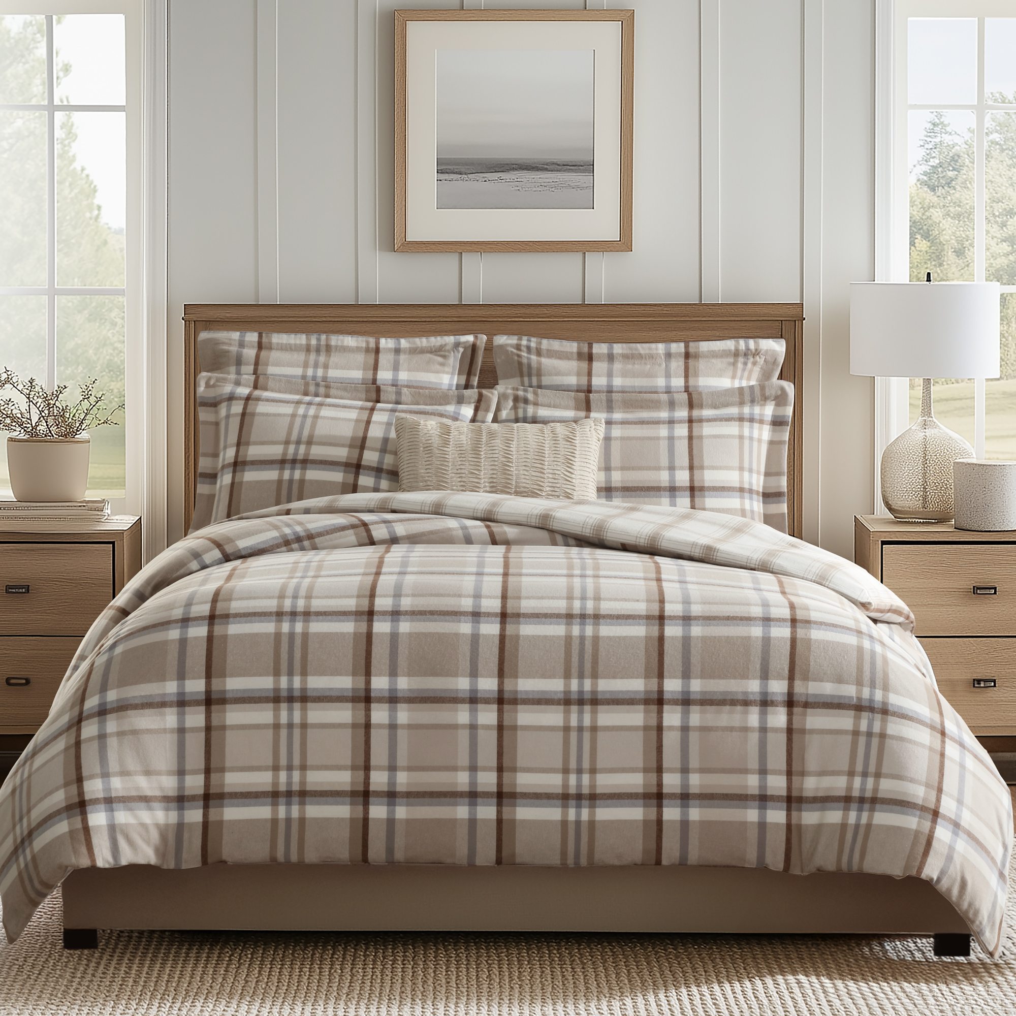 Spencer Plaid Flannel Comforter Set - Levtex Home - Picture 9 of 27