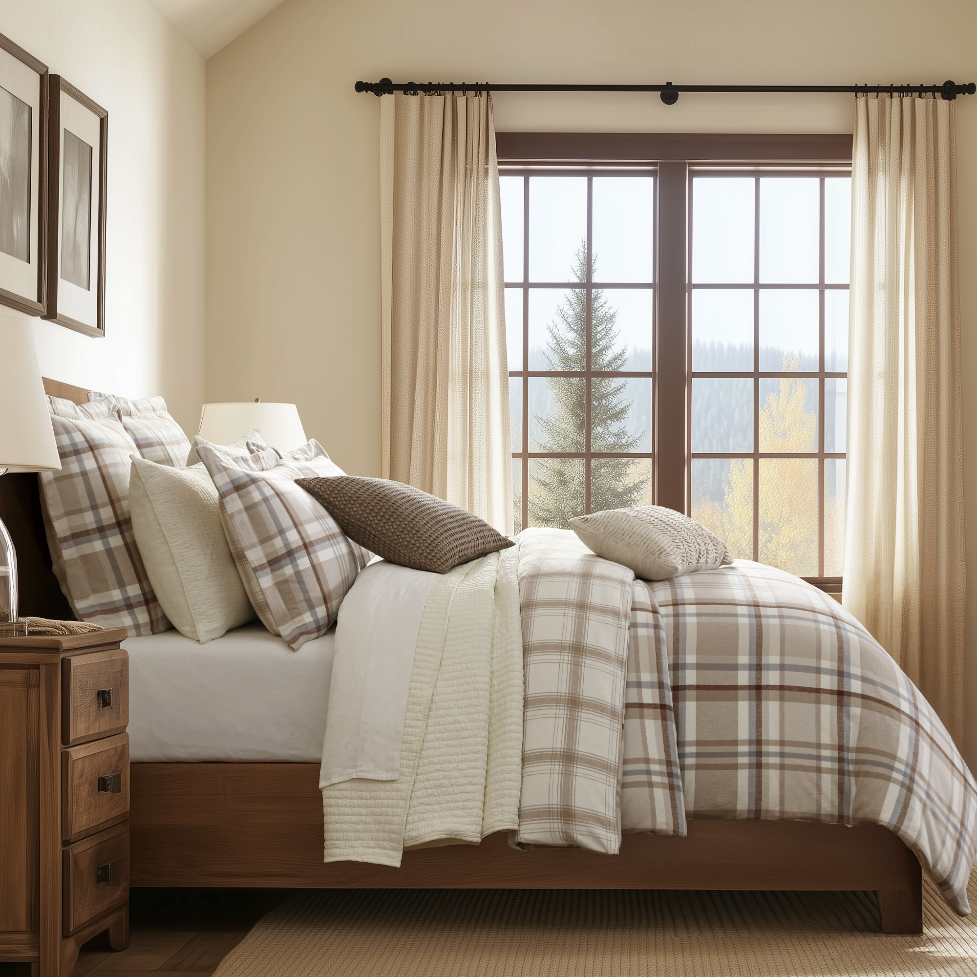 Spencer Plaid Flannel Comforter Set - Levtex Home - Picture 11 of 27