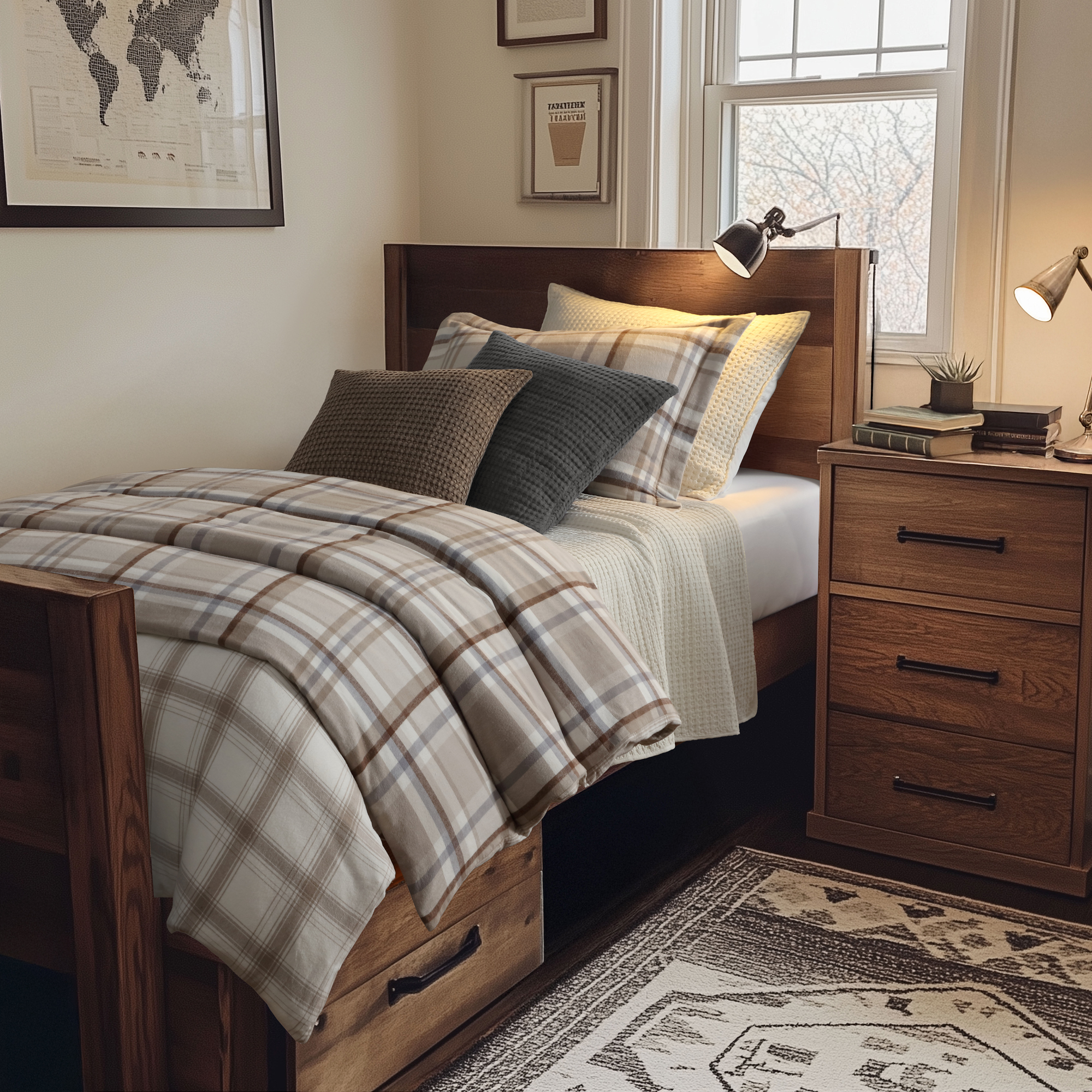 Spencer Plaid Flannel Comforter Set - Levtex Home - Picture 13 of 27