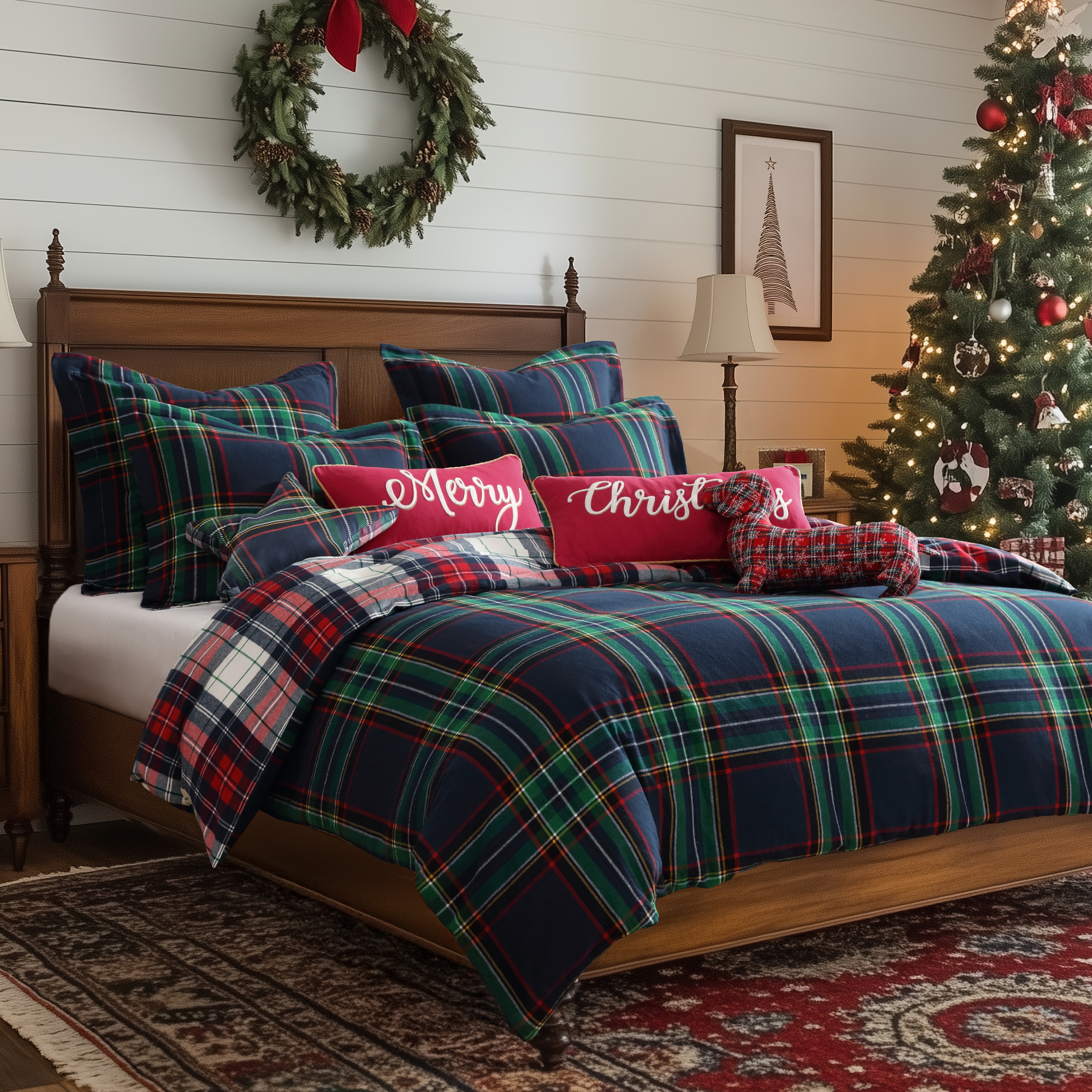 Spencer Plaid Flannel Comforter Set - Levtex Home - Picture 24 of 27