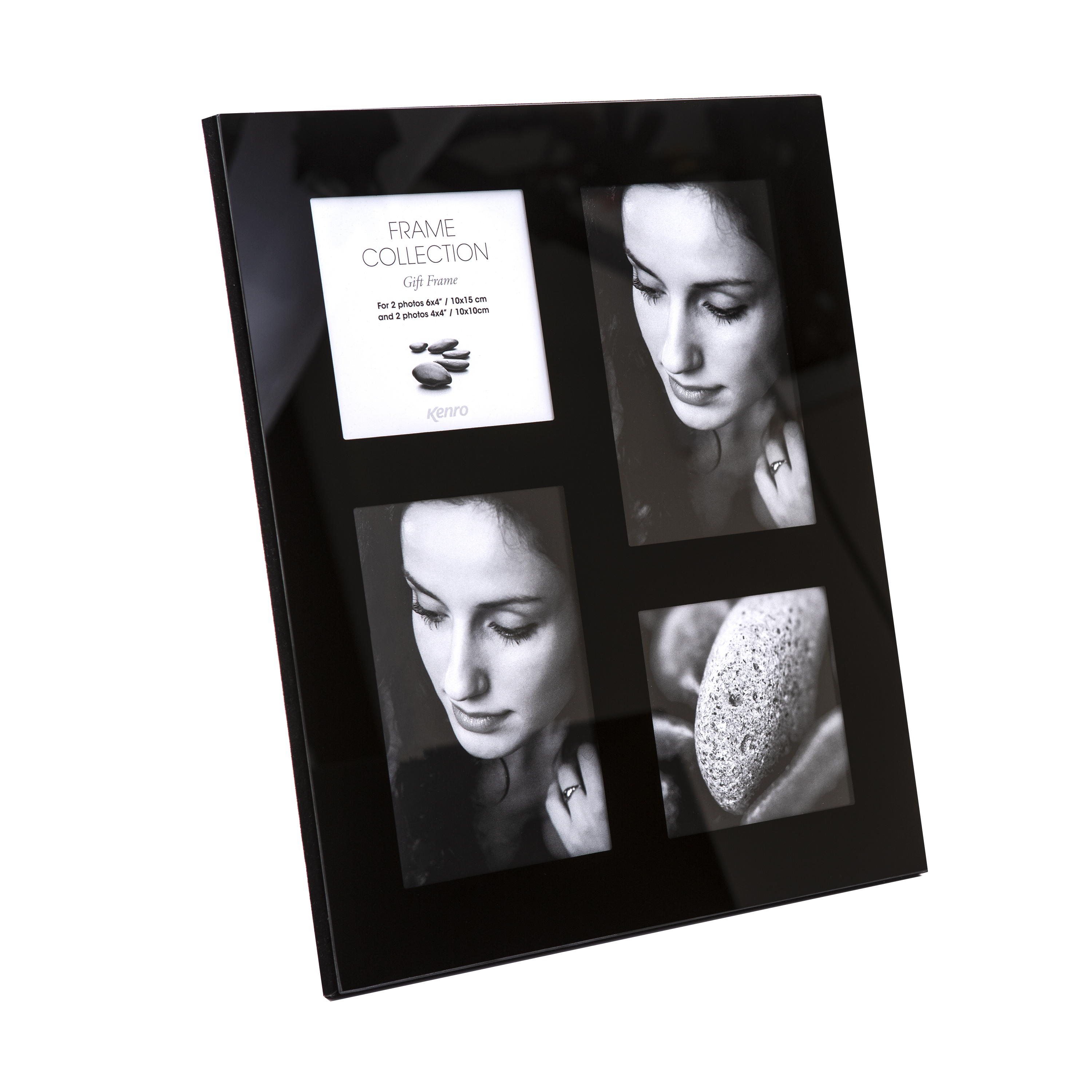 Kenro Modern Black Glass Collage Multi-Aperture Photograph Frames - Picture 12 of 15