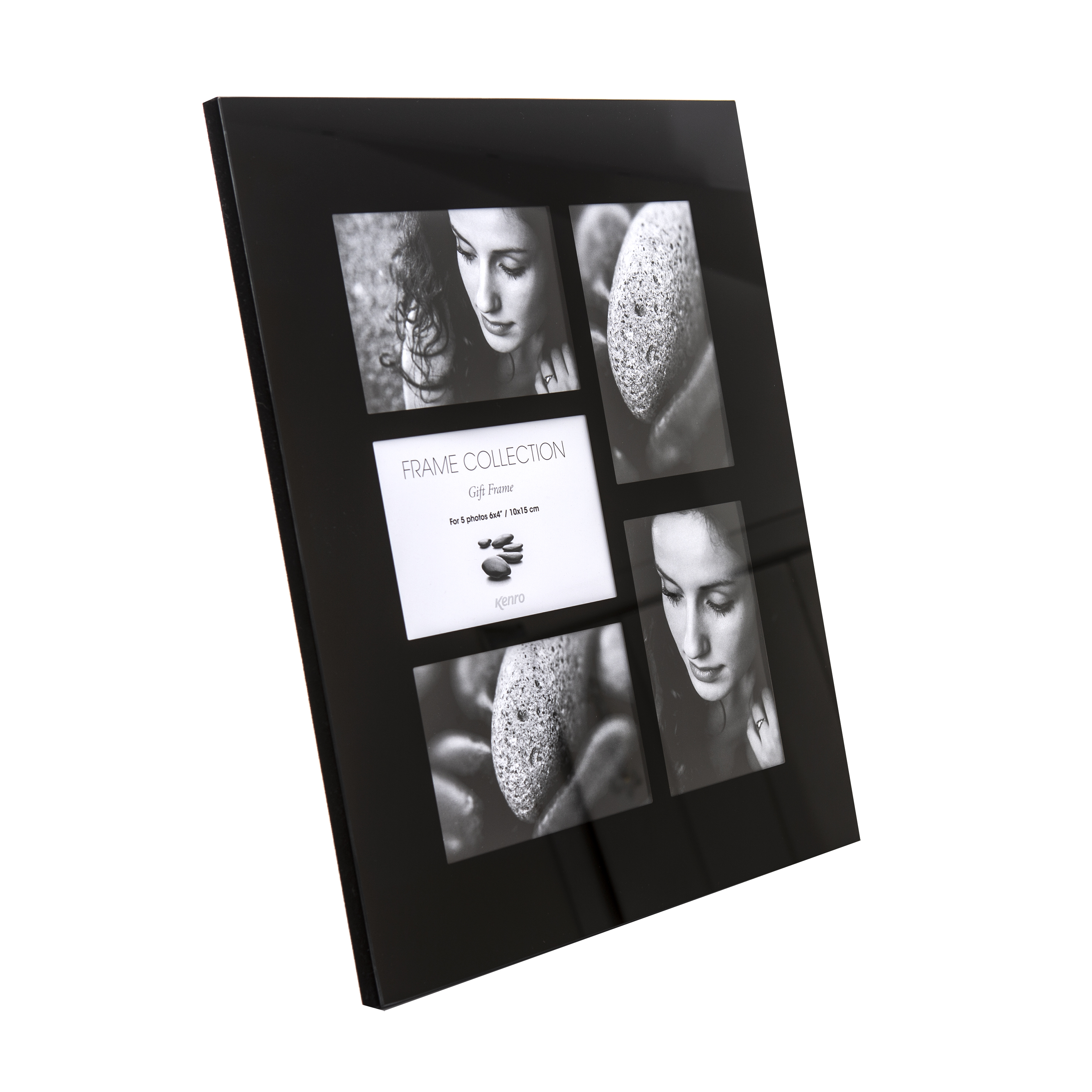 Kenro Modern Black Glass Collage Multi-Aperture Photograph Frames - Picture 8 of 15