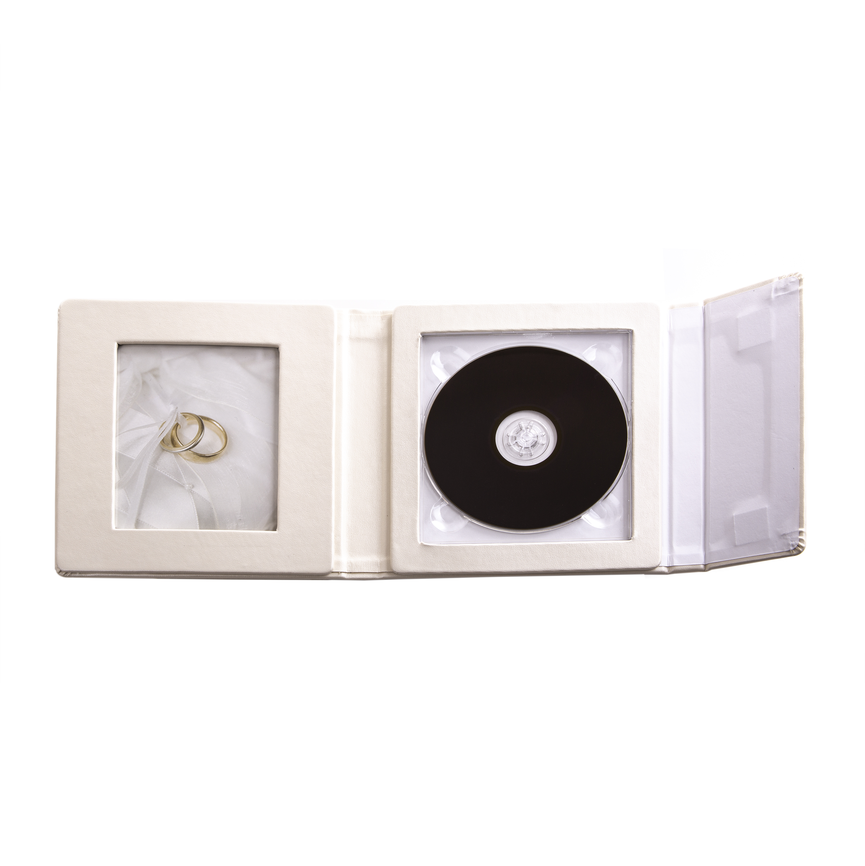 Kenro White or Black Signature Wedding Video CD/DVD Case with Picture Window - Picture 8 of 10