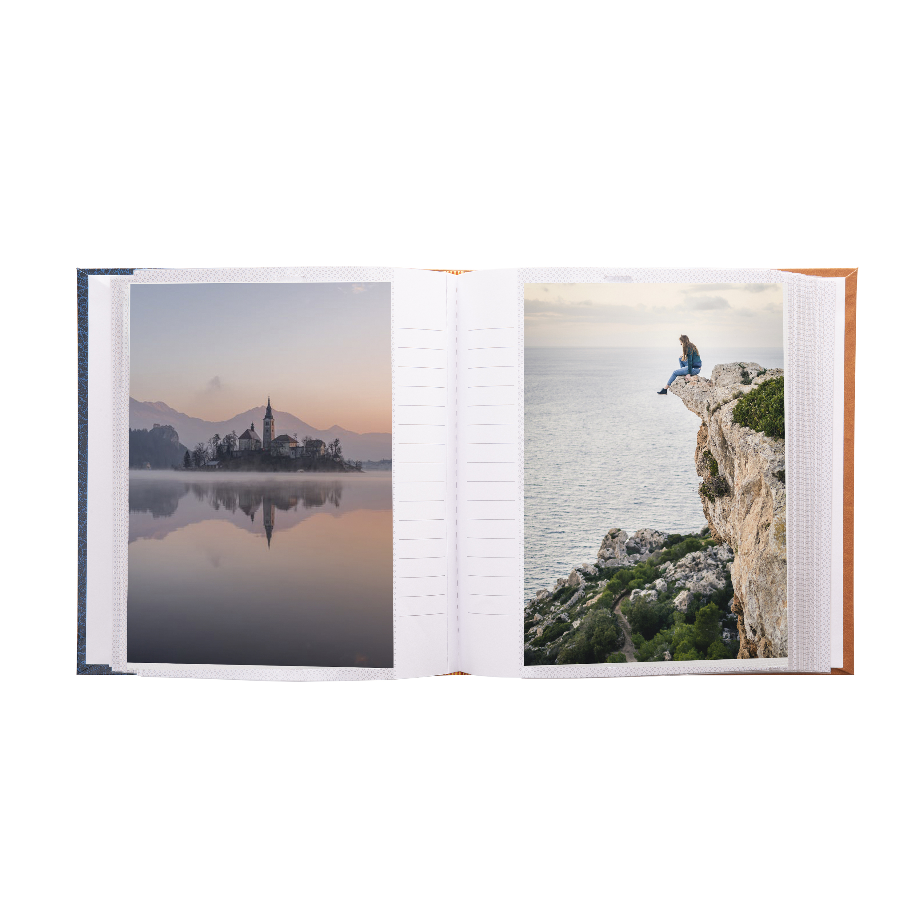 Kenro Grace Classic Blue Faux Leather Memo Photo Album Sizes 6x4" - 7x5" - Picture 13 of 23