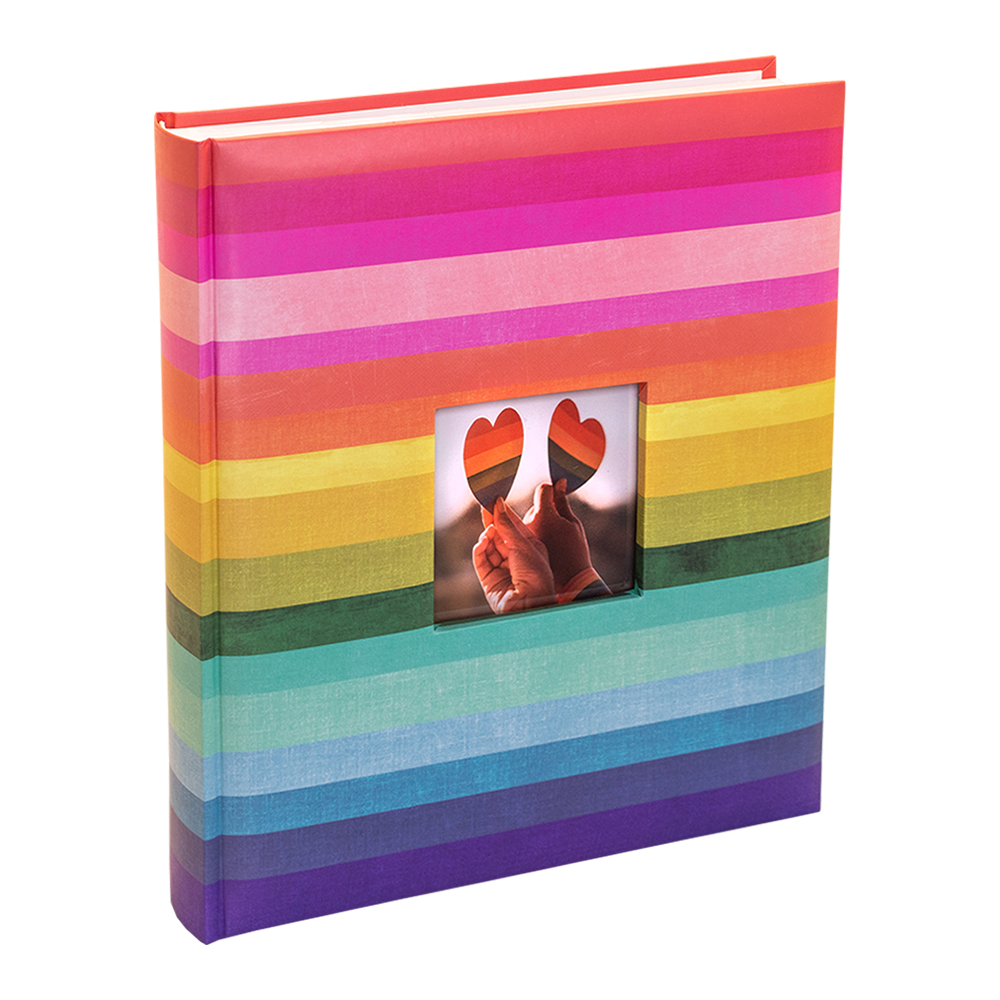 Kenro Rainbow Stripes Pride Photo Album for 200 Photos 6x4” or 7x5" - Picture 6 of 10
