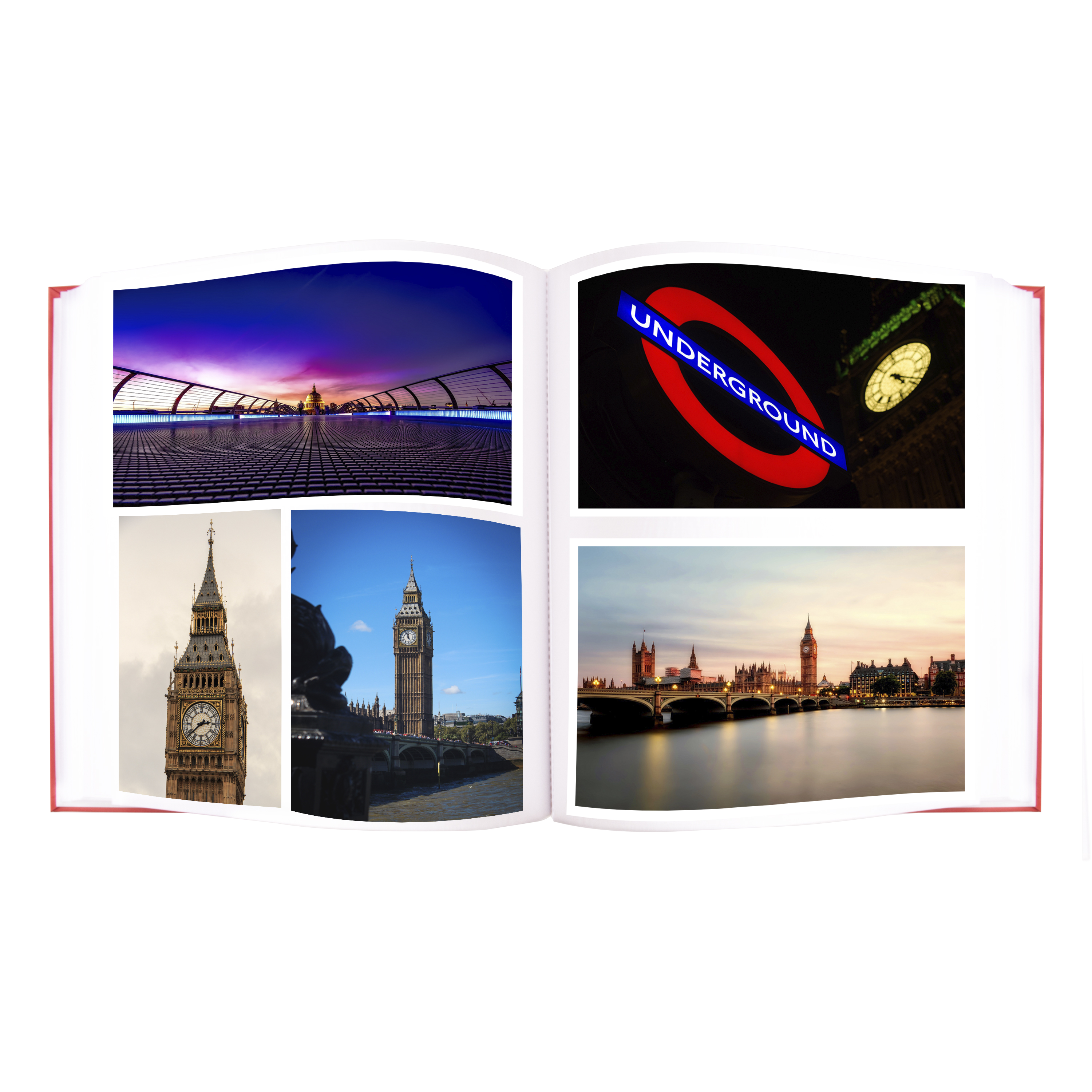 Kenro London Red Traditional Photo Album with 100 Pages 29x32cm Scrapbook - Picture 8 of 17
