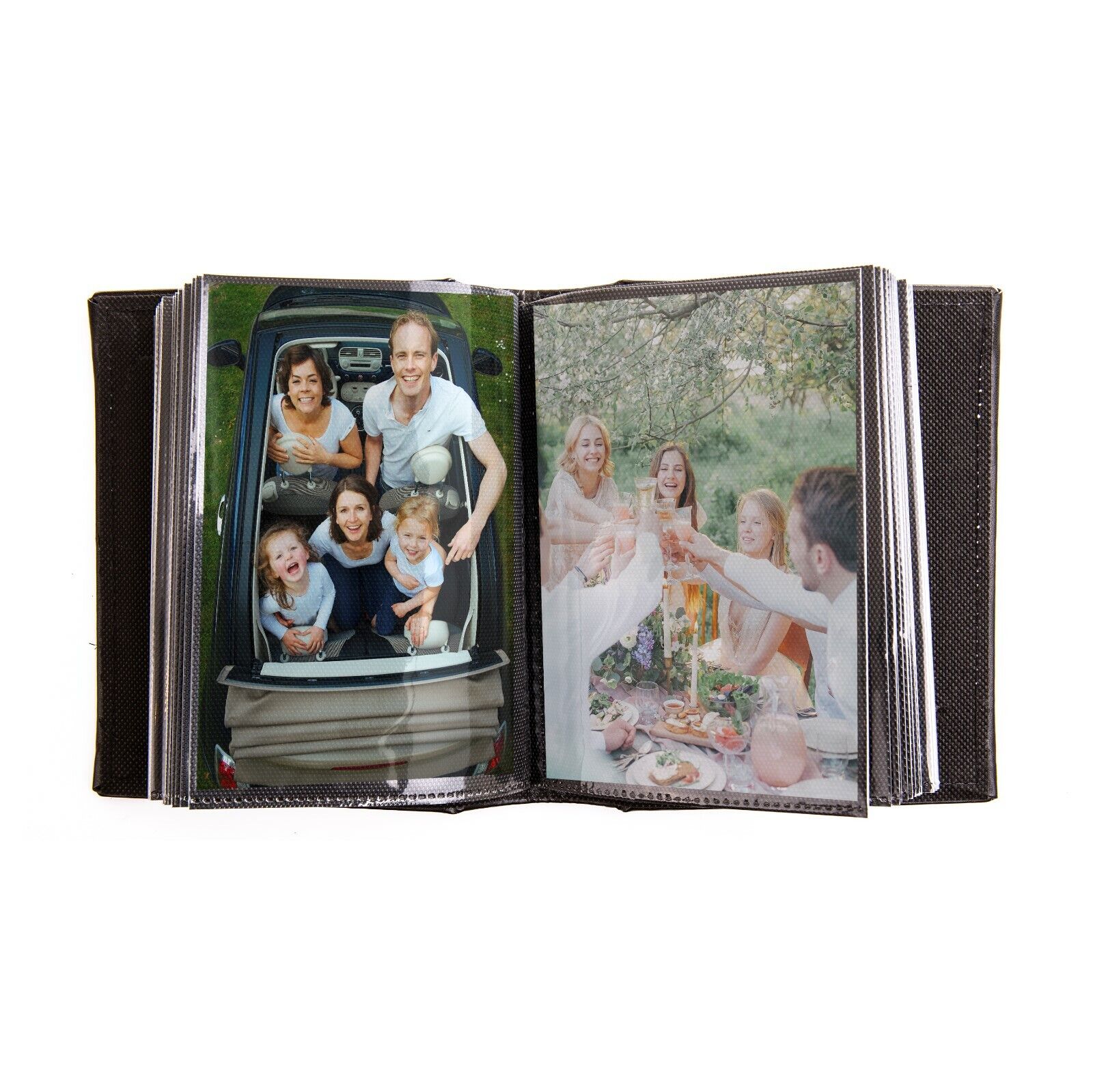 Kenro Black Leather Look Small Photo Album for 80 Photos 6x4 Inch - Picture 7 of 12